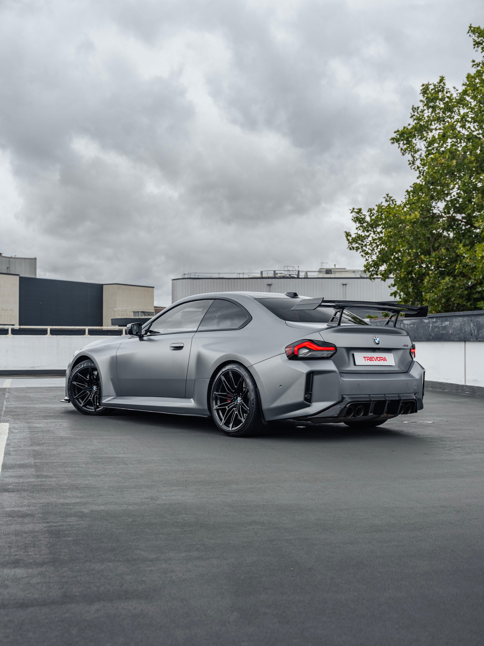 Alerón trasero de fibra de carbono Track para BMW M2 G87 TR87 por TREVORA (2022+)