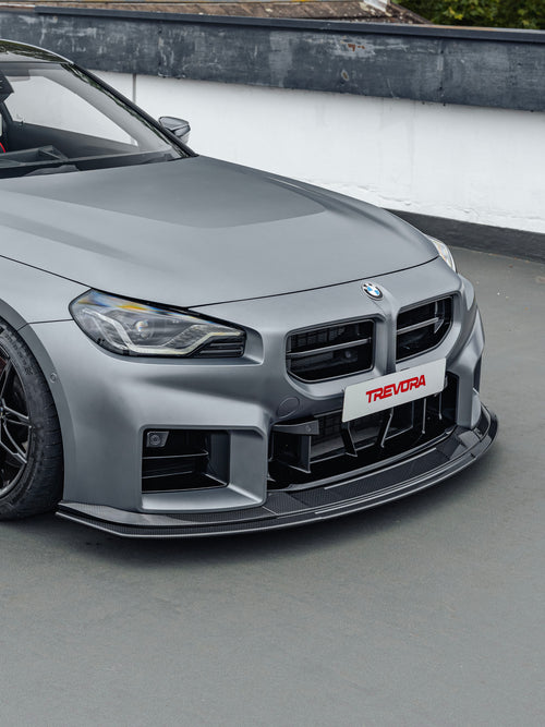 BMW G87 M2 TR87 Track Pre-Preg Carbon Fibre Front Splitter by TREVORA (2023+)