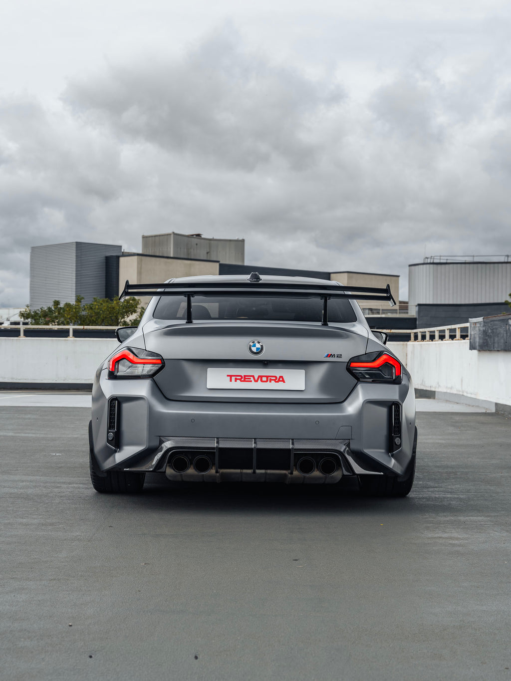 Alerón trasero de fibra de carbono Track para BMW M2 G87 TR87 por TREVORA (2022+)