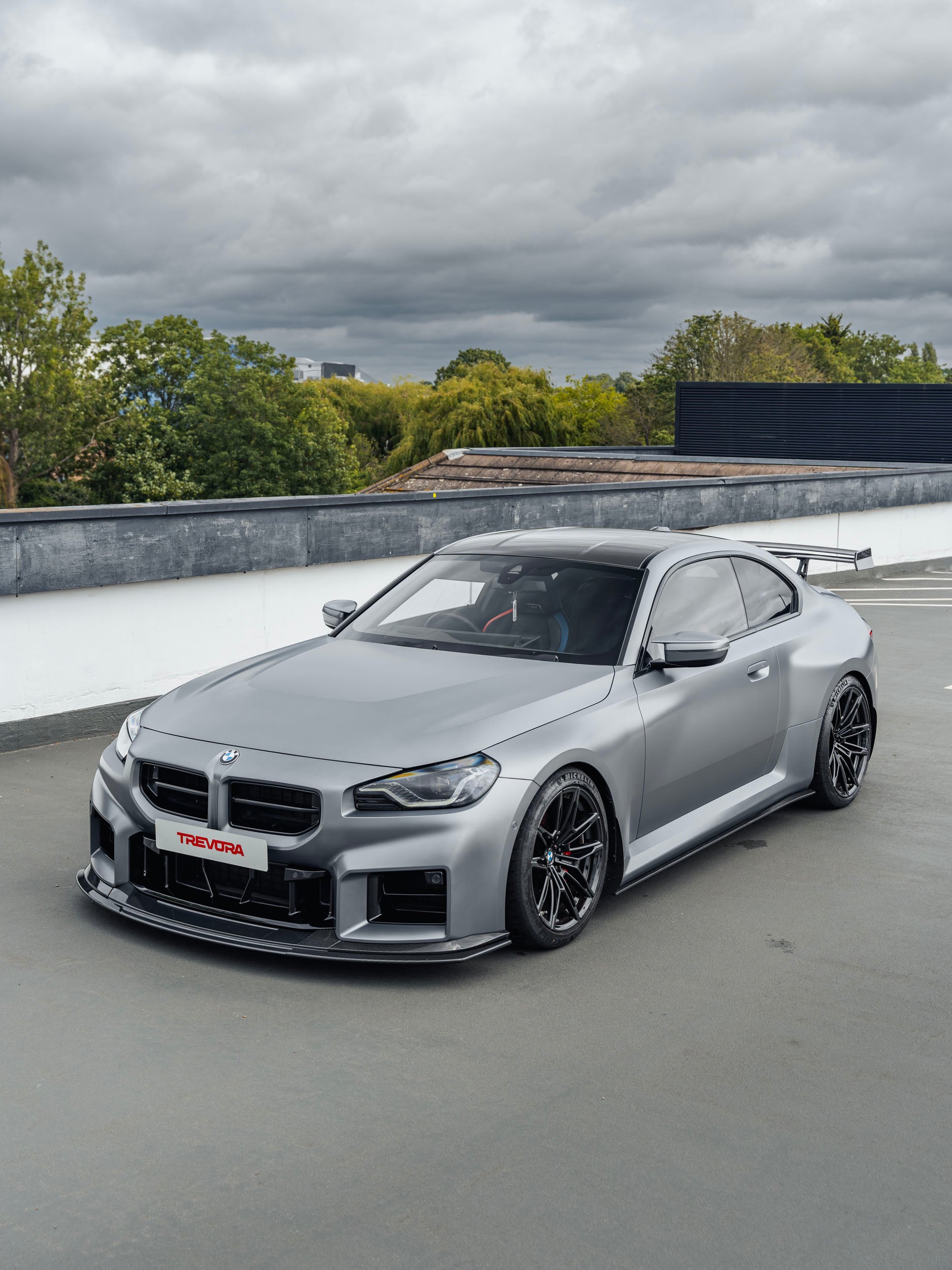 BMW G87 M2 TR87 Track Pre-Preg Carbon Fibre Front Splitter by TREVORA (2023+)