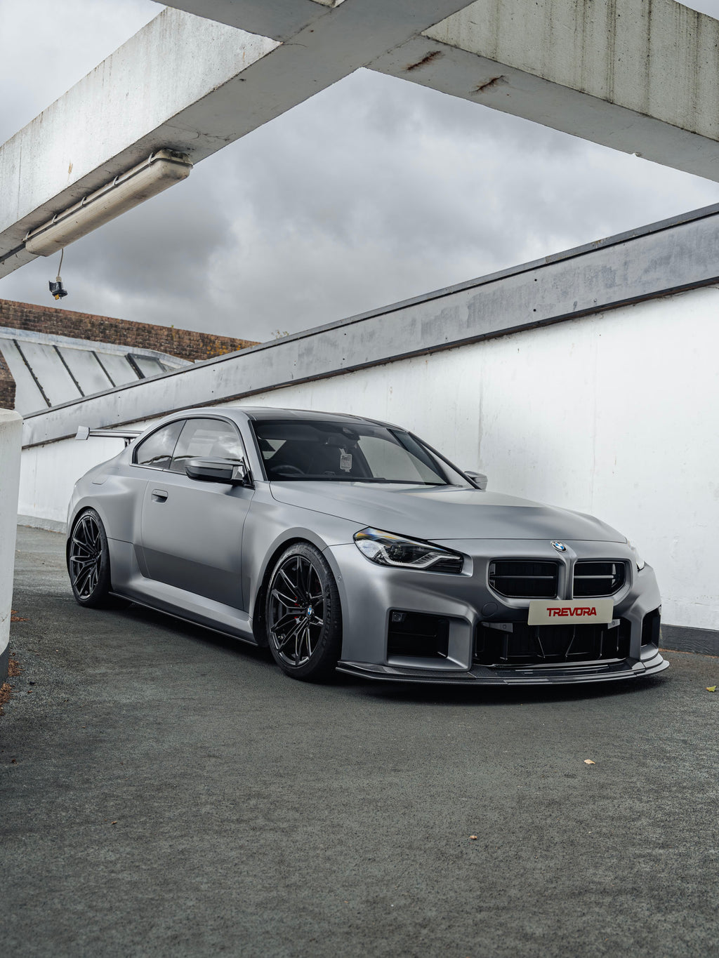 Splitter delantero de fibra de carbono Track TR87 para BMW G87 M2 por TREVORA (2023+)