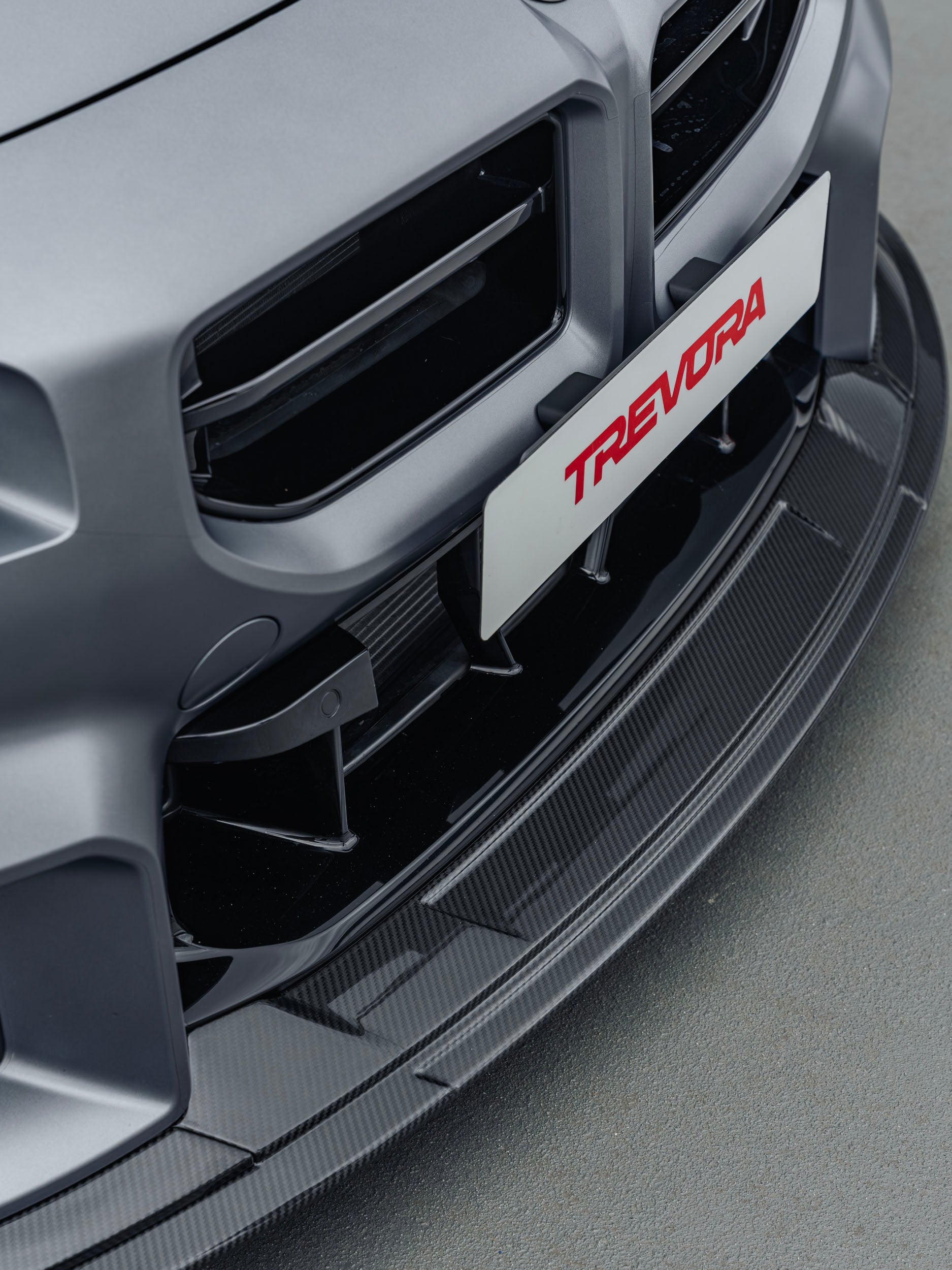 Splitter delantero de fibra de carbono Track TR87 para BMW G87 M2 por TREVORA (2023+)