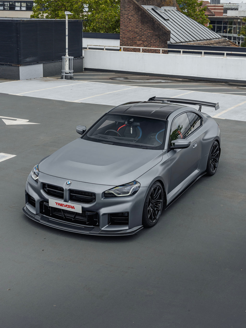 Alerón trasero de fibra de carbono Track para BMW M2 G87 TR87 por TREVORA (2022+)