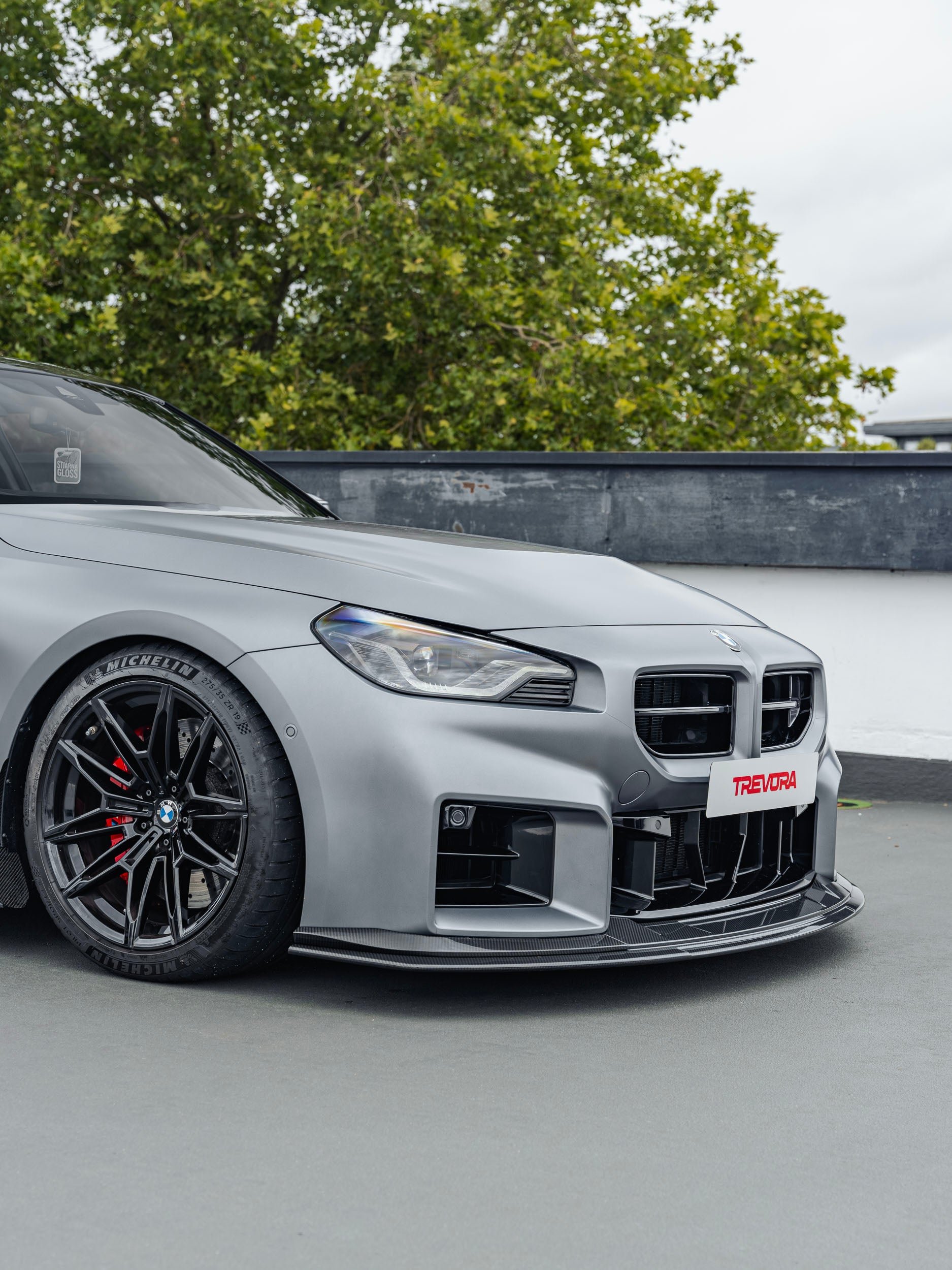 BMW G87 M2 TR87 Track Pre-Preg Carbon Fibre Front Splitter by TREVORA (2023+)