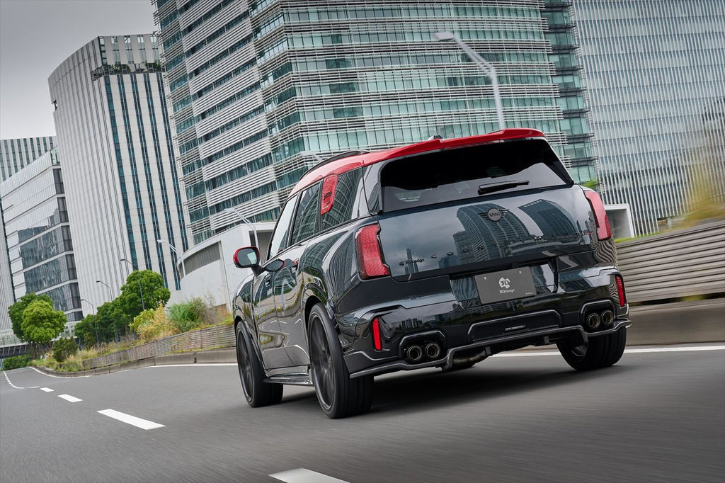 MINI Countryman JCW U25 3D Design Carbon Rear Diffuser on car