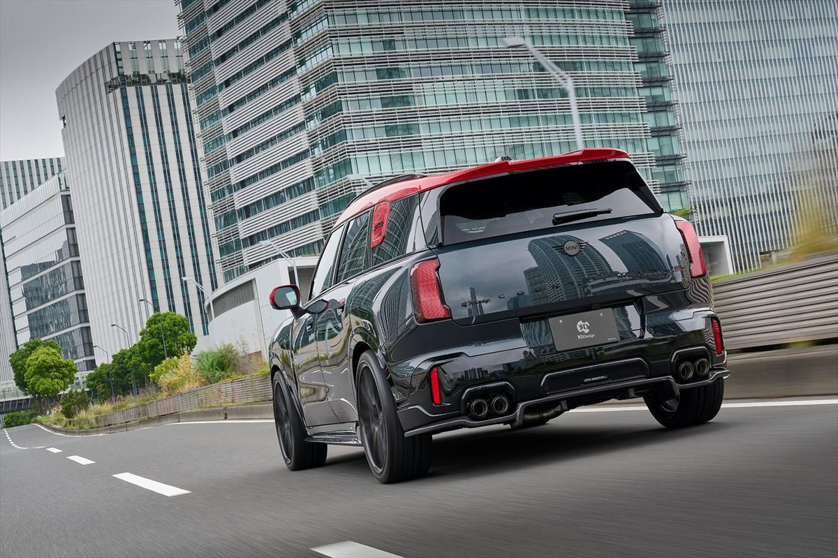 MINI Countryman JCW U25 3D Design Carbon Rear Diffuser on car