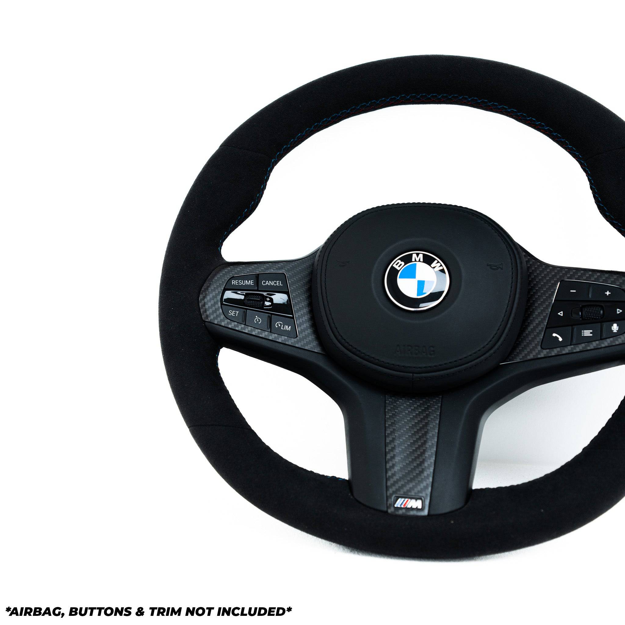 BMW 2 Series G42, 3 Series G20, M2 G87, M3 G80, M4 G82 Full Alcantara  Steering Wheel by TRE (2018+)