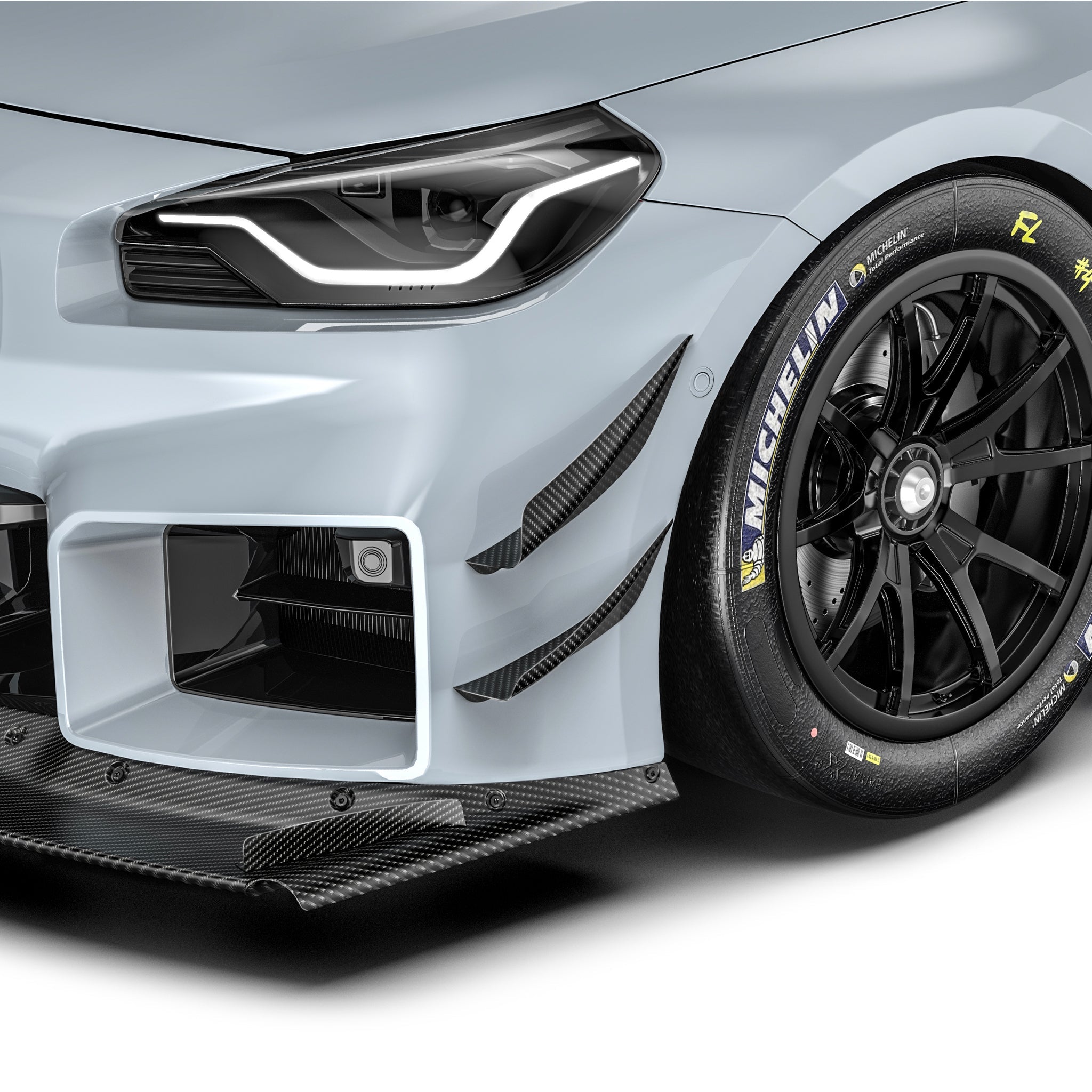 BMW G87 M2 ARD Prepreg Race Canards by Adro - AUTOID® - Canards & Winglets - Adro