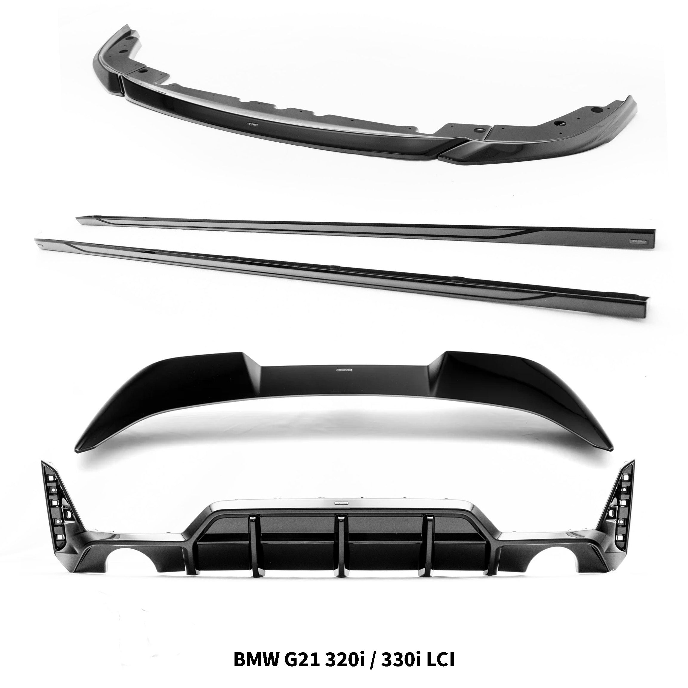 BMW M340i, 330i & 320i G21 Touring LCI EVO-1 Gloss Black Full Body Kit by ZAERO