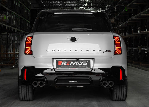 Remus exhaust system layout diagram - MINI U25