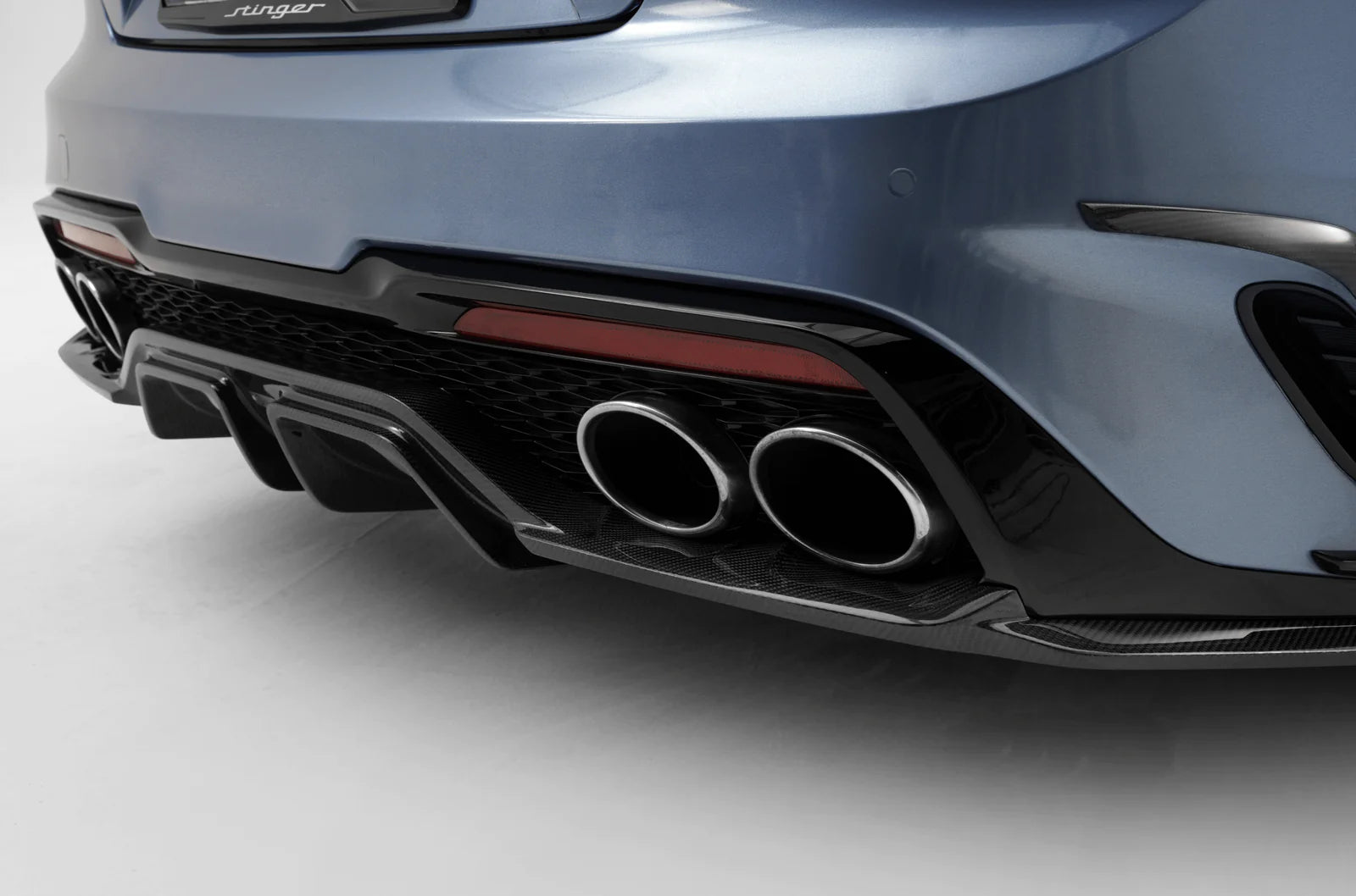 Kia Stinger Carbon Fibre Meister Rear Diffuser V3 by Adro (2018+), Rear Diffusers, Adro - AUTOID | Premium Automotive Accessories