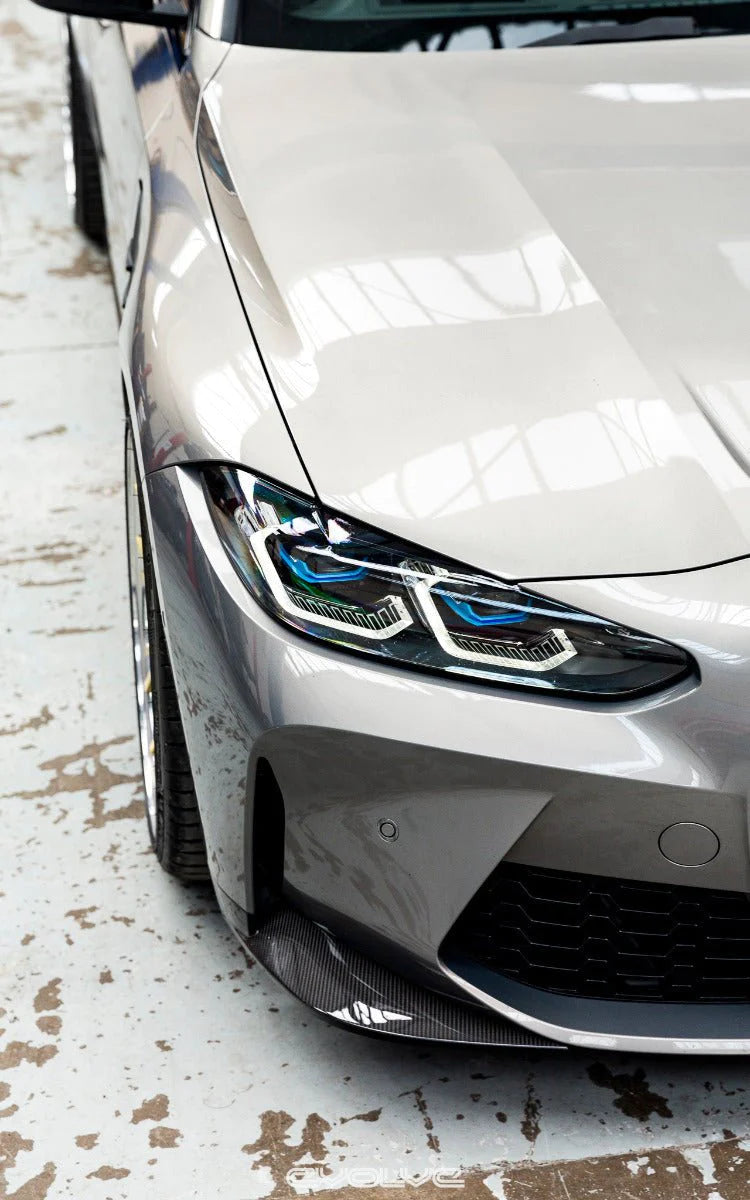 Alpha-N Carbon Fibre Front Bumper Corner Inserts for BMW M3 & M4 (2021+, G80 G81 G82 G83), Front Lips & Splitters, Alpha-N - AUTOID | Premium Automotive Accessories