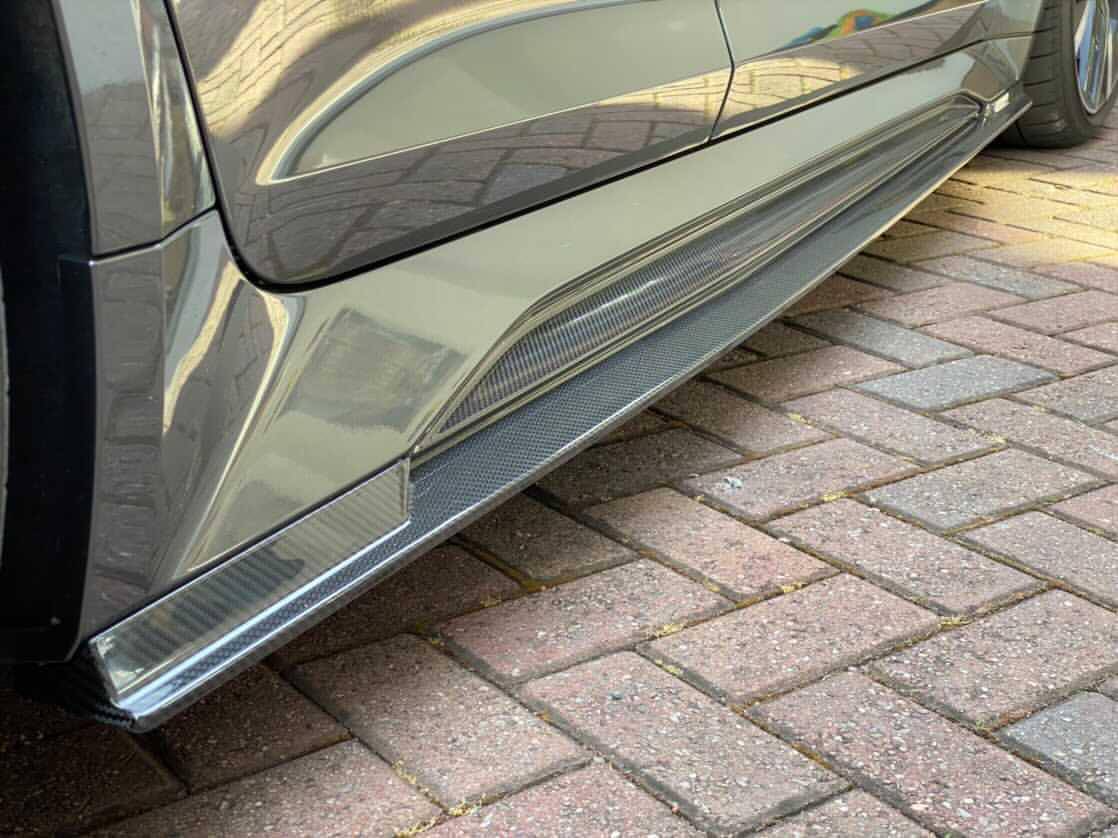 AP Dry Carbon Fibre Side Skirts for Audi RS6 & RS7 (2020+, C8) - AUTOID® - Side Skirts & Winglets - Automotive Passion