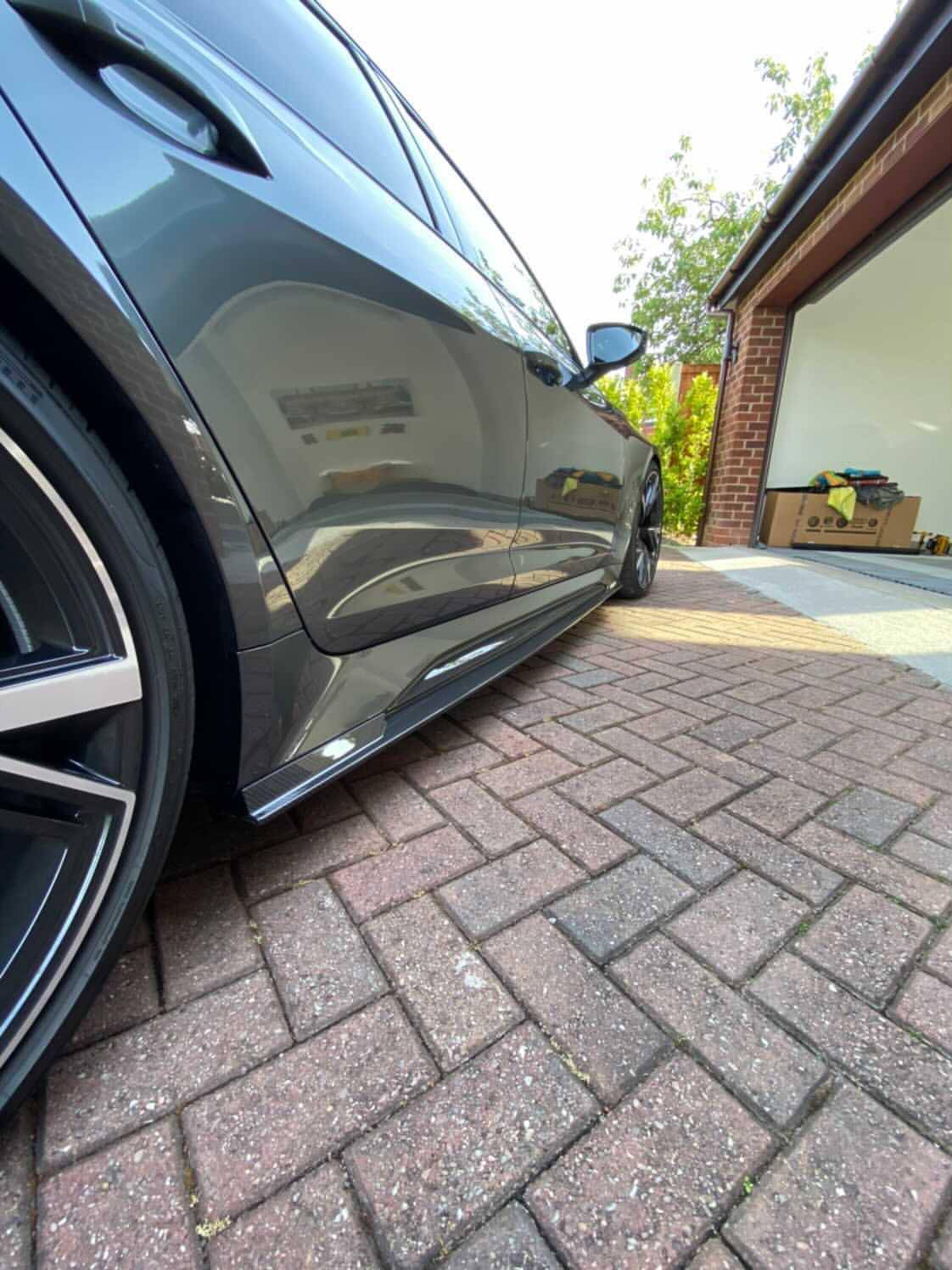 AP Dry Carbon Fibre Side Skirts for Audi RS6 & RS7 (2020+, C8) - AUTOID® - Side Skirts & Winglets - Automotive Passion