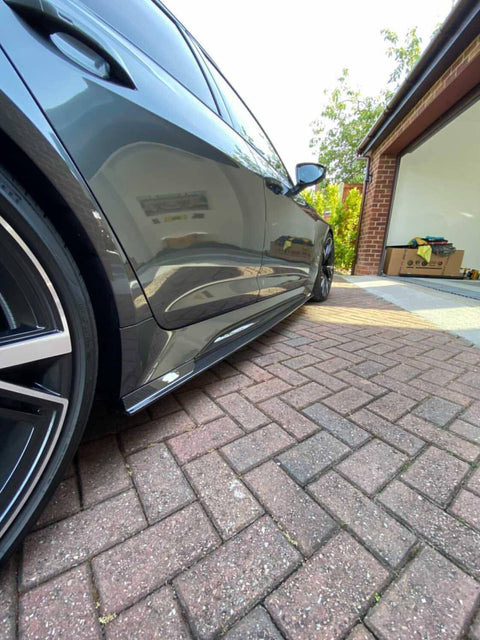 AP Dry Carbon Fibre Side Skirts for Audi RS6 & RS7 (2020+, C8) - AUTOID® - Side Skirts & Winglets - Automotive Passion