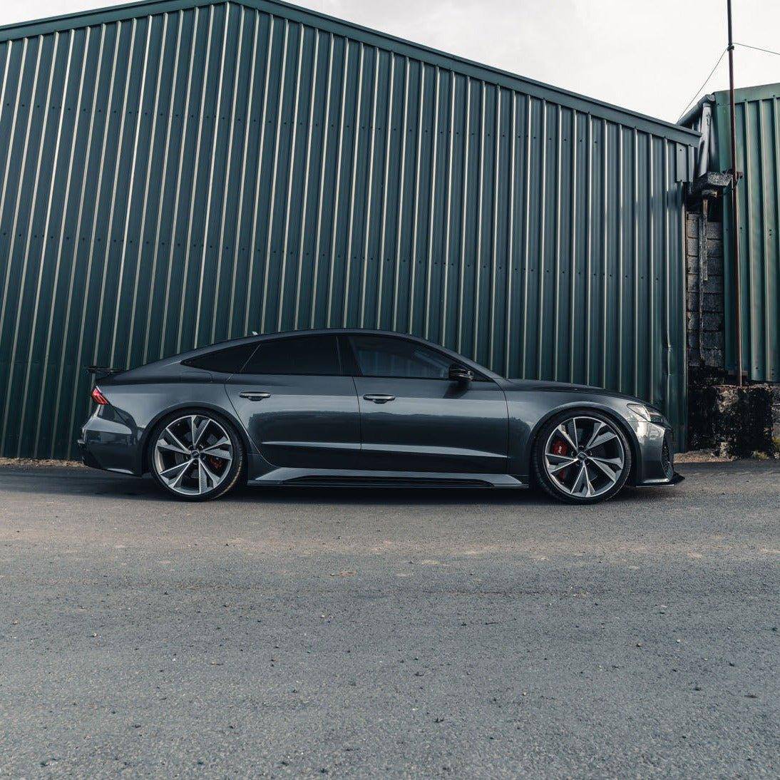 AP Dry Carbon Fibre Side Skirts for Audi RS6 & RS7 (2020+, C8) - AUTOID® - Side Skirts & Winglets - Automotive Passion