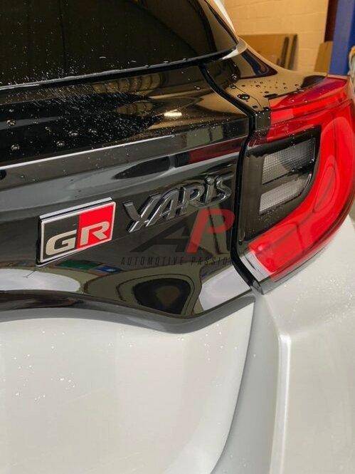 AP Gloss Black Rear Model Badge Set for Yaris GR, Model Badges, Automotive Passion - AUTOID | Premium Automotive Accessories