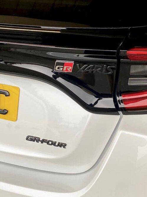 AP Gloss Black Rear Model Badge Set for Yaris GR - AUTOID - Model Badges - Automotive Passion