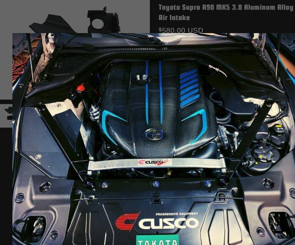 Arma Speed Aluminium Cold Air Intake for Toyota Supra 3.0 (2019+, J29), Air Intakes, Arma Speed - AUTOID | Premium Automotive Accessories
