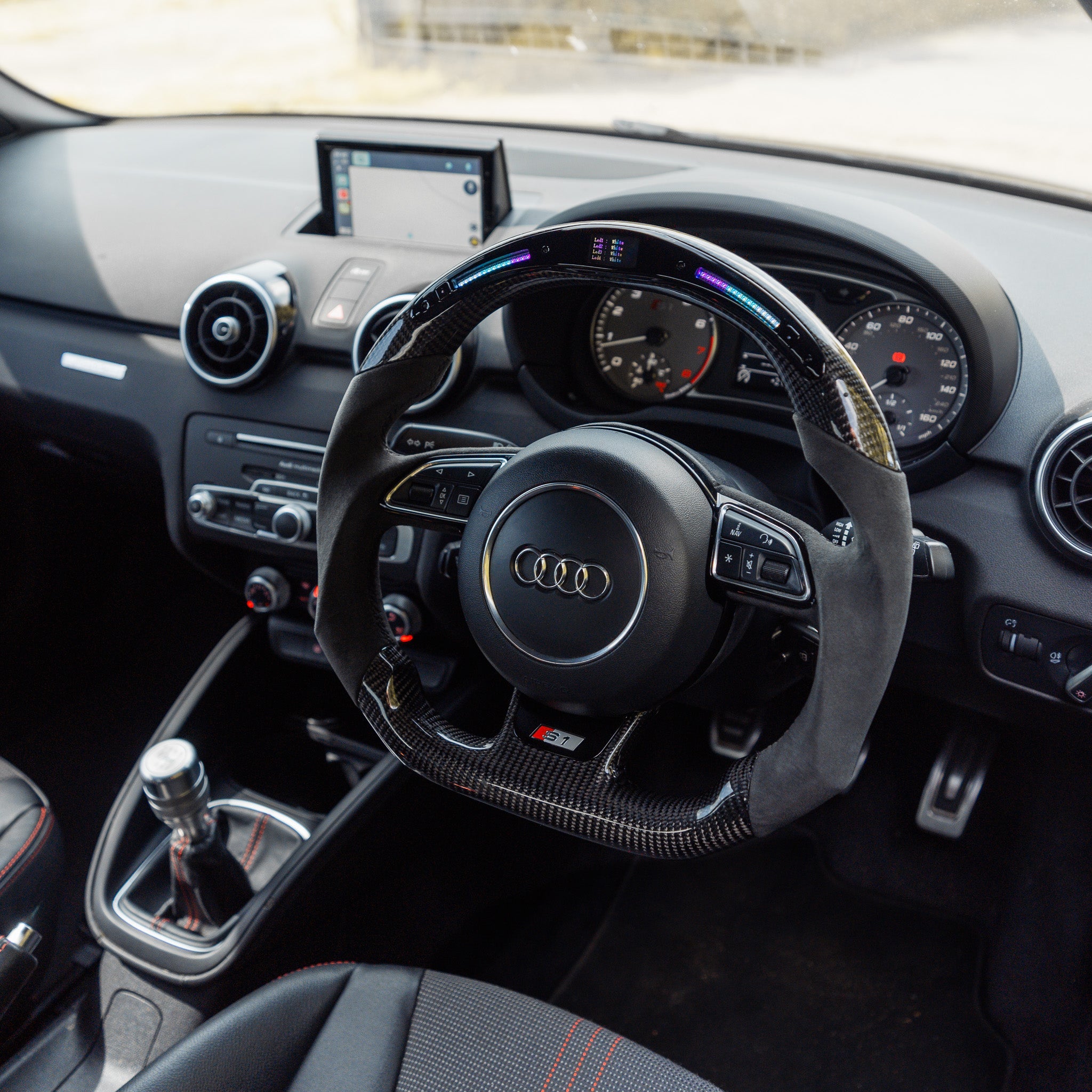 Audi A1 & S1 Carbon Fibre & Galaxy LED Steering Wheel by OHC (2014 - 2018) - AUTOID - Steering Wheels - OHC