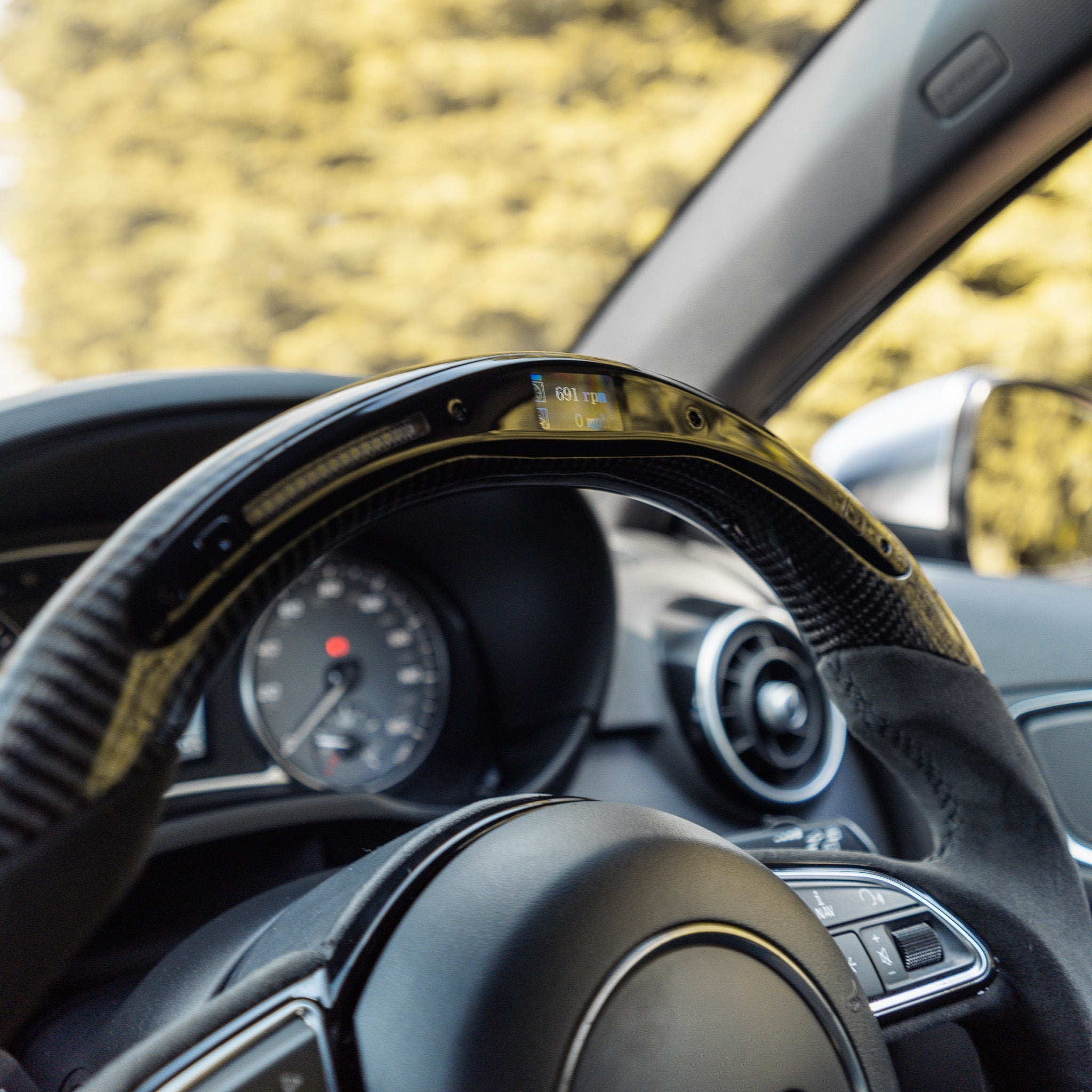 Audi A1 & S1 Carbon Fibre & Galaxy LED Steering Wheel by OHC (2014-2018) - AUTOID® - Steering Wheels - OHC
