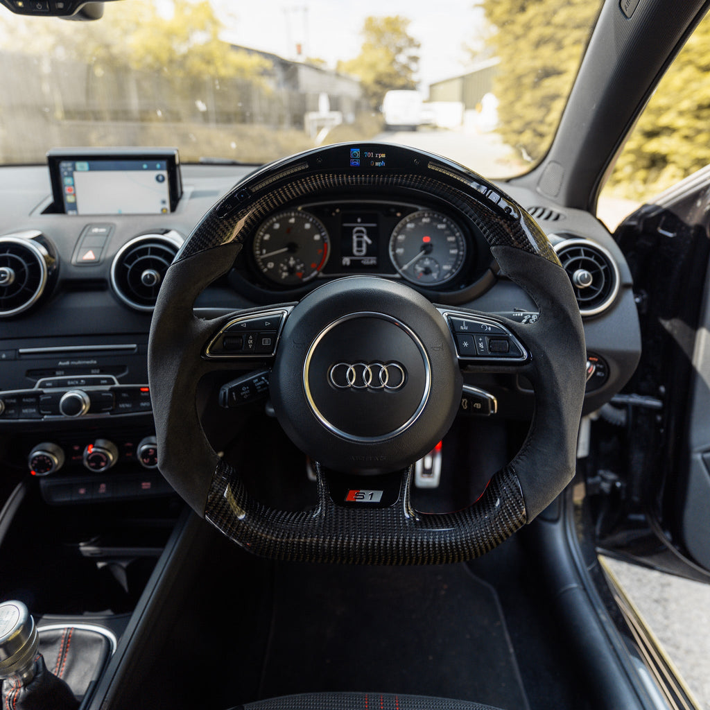 Audi A1 & S1 Carbon Fibre & Galaxy LED Steering Wheel by OHC (2014-2018) - AUTOID® - Steering Wheels - OHC