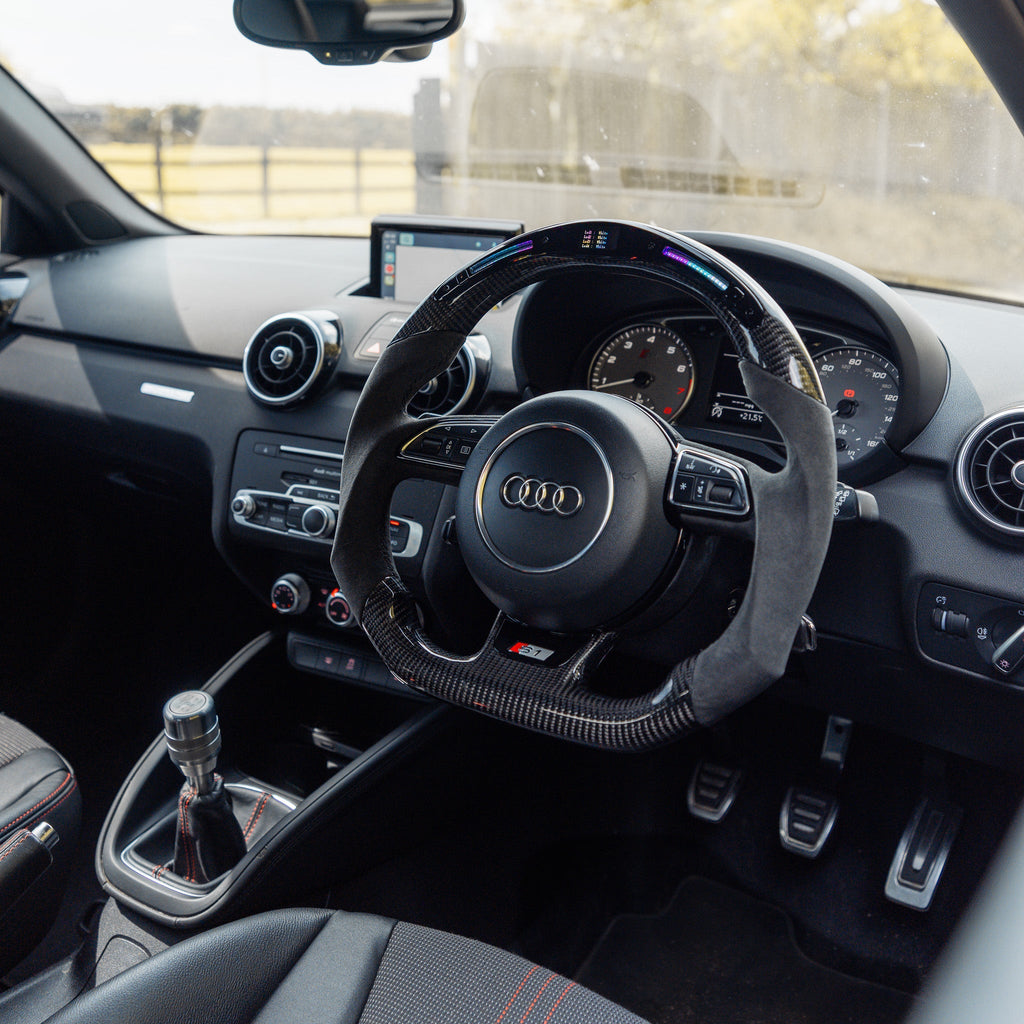 Audi A1 & S1 Carbon Fibre & Galaxy LED Steering Wheel by OHC (2014-2018) - AUTOID® - Steering Wheels - OHC