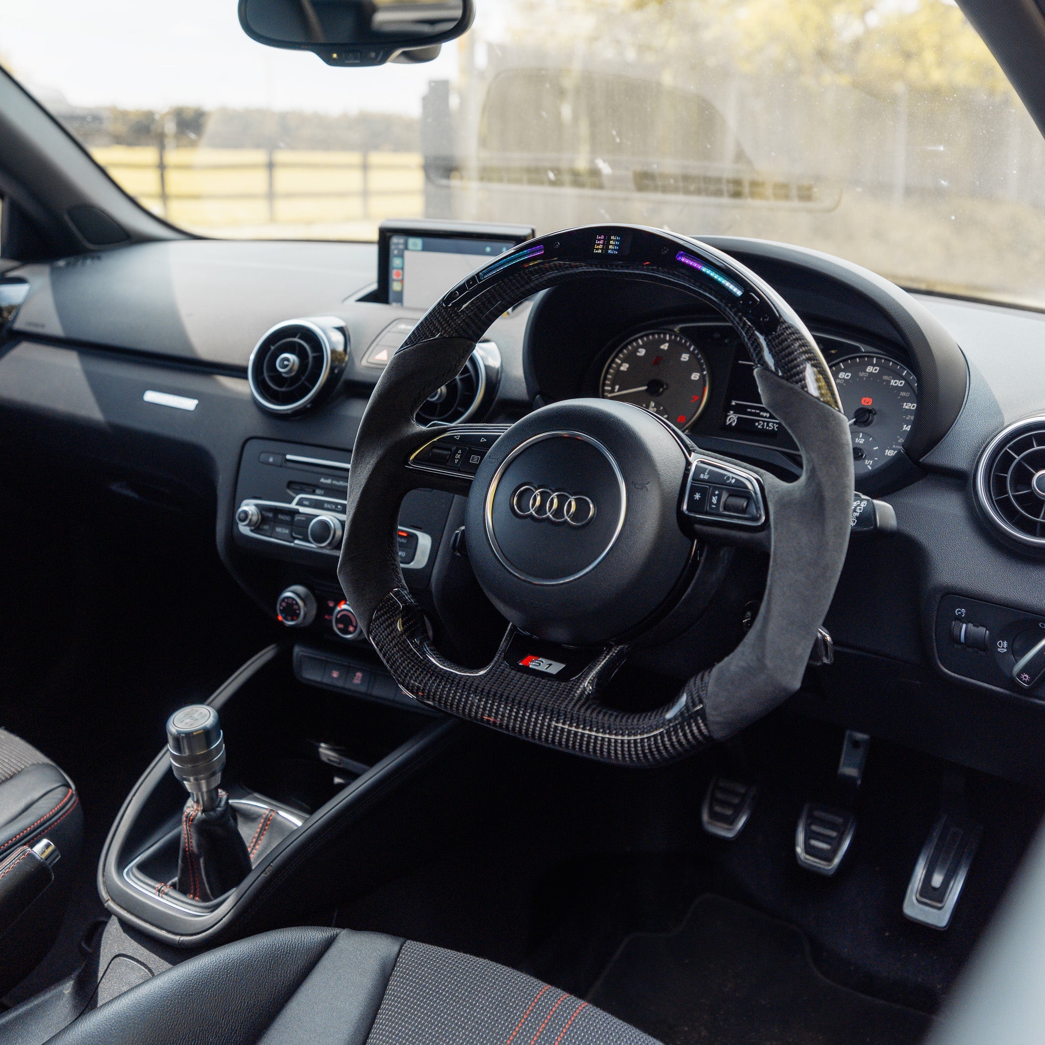 Audi A1 & S1 Carbon Fibre & Galaxy LED Steering Wheel by OHC (2014-2018) - AUTOID® - Steering Wheels - OHC