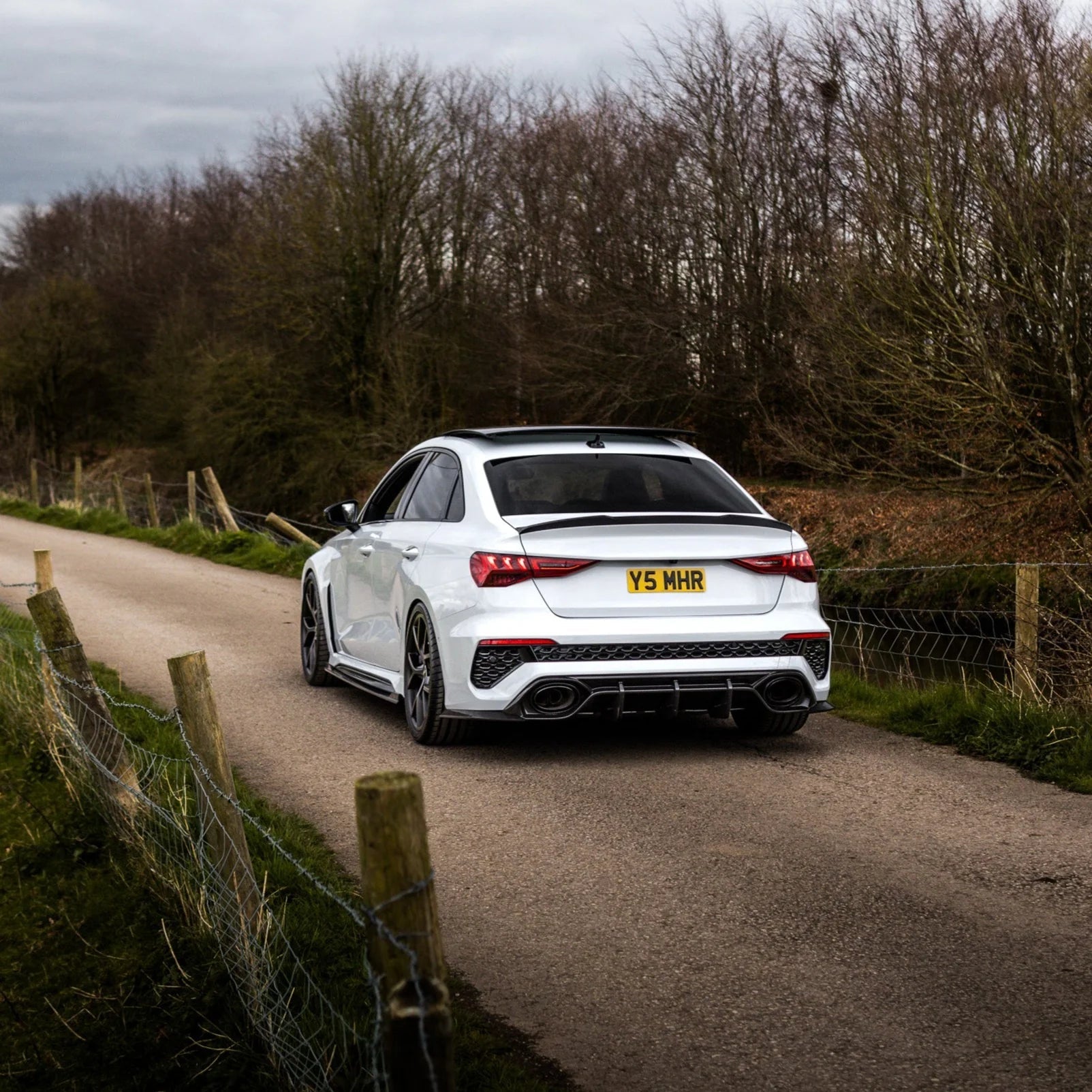 Audi A3, S3 & RS3 8Y Saloon Pre - Preg Carbon Fibre Rear Spoiler (2021+) - AUTOID - Rear Spoilers - CT Design