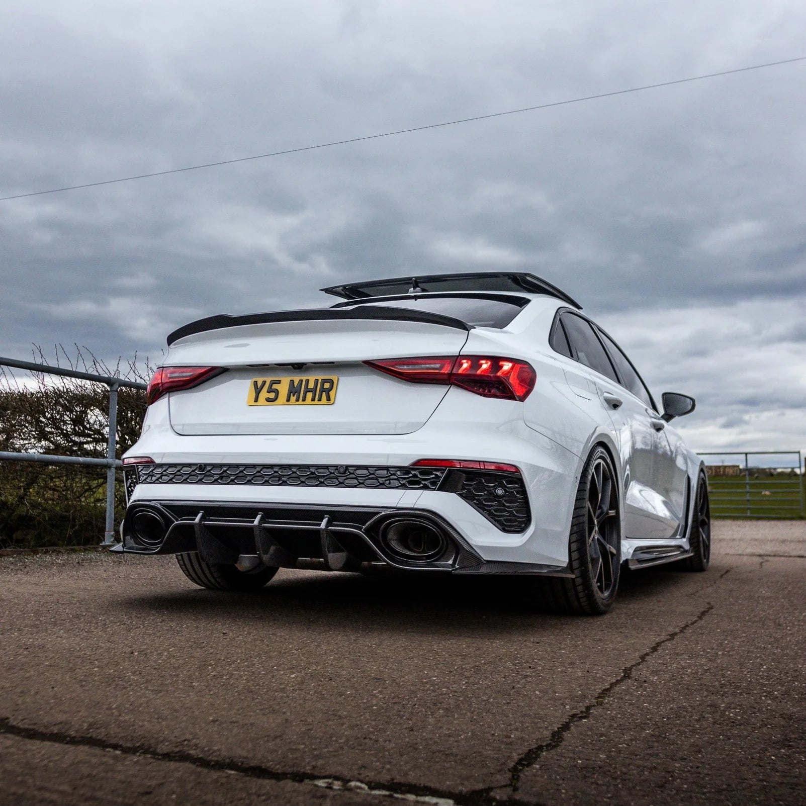 Audi A3, S3 & RS3 8Y Saloon Pre - Preg Carbon Fibre Rear Spoiler (2021+) - AUTOID - Rear Spoilers - CT Design