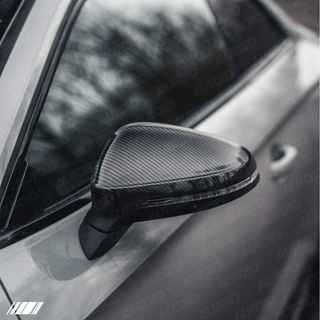Audi A4 & A5 Series B9 Pre-preg Carbon Fibre Wing Mirror Covers by FORM (2015-2024) - AUTOID® - Mirror Covers - FORM Industries