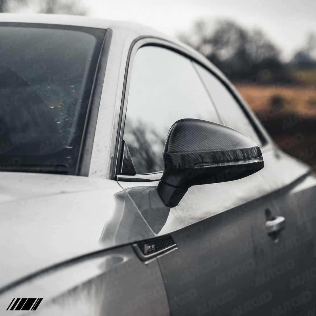 Audi A4 & A5 Series B9 Pre-preg Carbon Fibre Wing Mirror Covers by FORM (2015-2024) - AUTOID® - Mirror Covers - FORM Industries