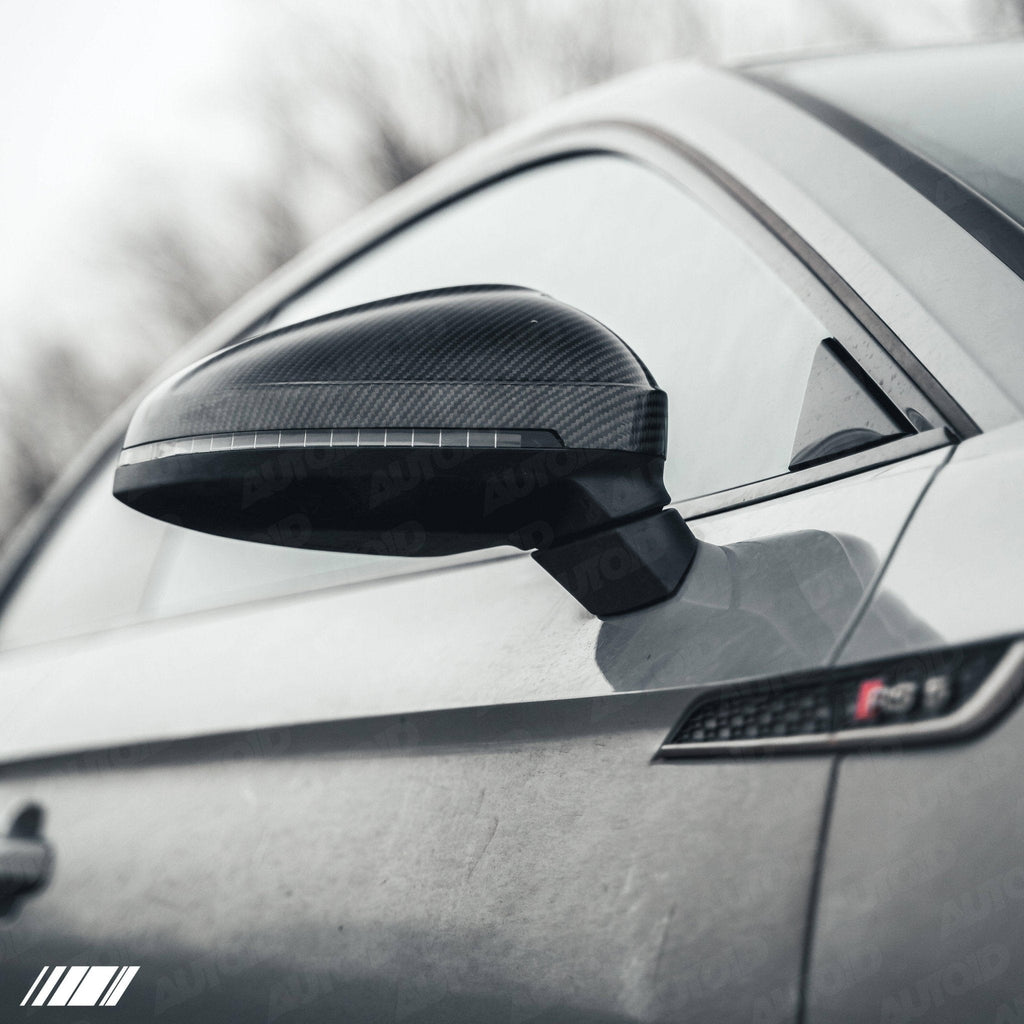 Audi A4 & A5 Series B9 Pre-preg Carbon Fibre Wing Mirror Covers by FORM (2015-2024) - AUTOID® - Mirror Covers - FORM Industries