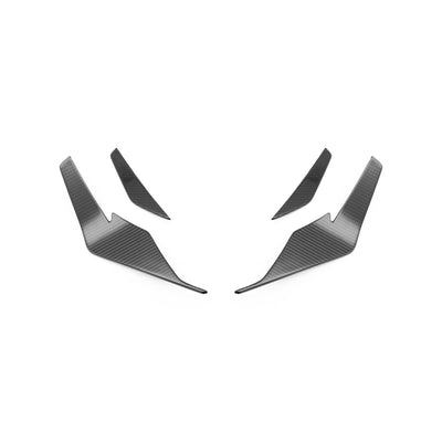 Audi R8 4S Facelift LCI Pre - Preg Carbon Fibre Front Bumper Canards by TRE (2021 - 2024) - AUTOID - Bumper Inserts & Trim - TRE