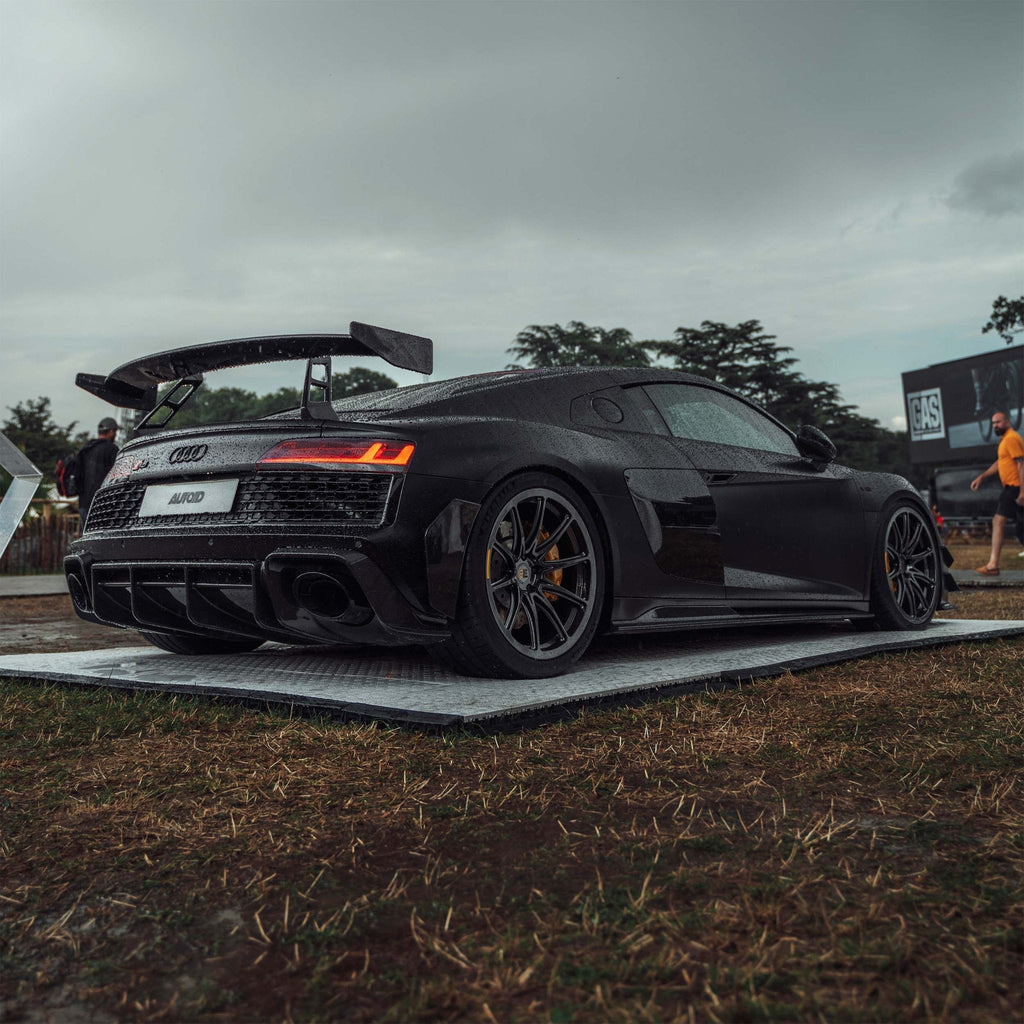Audi R8 4S Facelift LCI Pre-Preg Carbon Fibre Rear Bumper Canards by FORM (2021-2024) - AUTOID® - Bumper Inserts & Trim - FORM Industries
