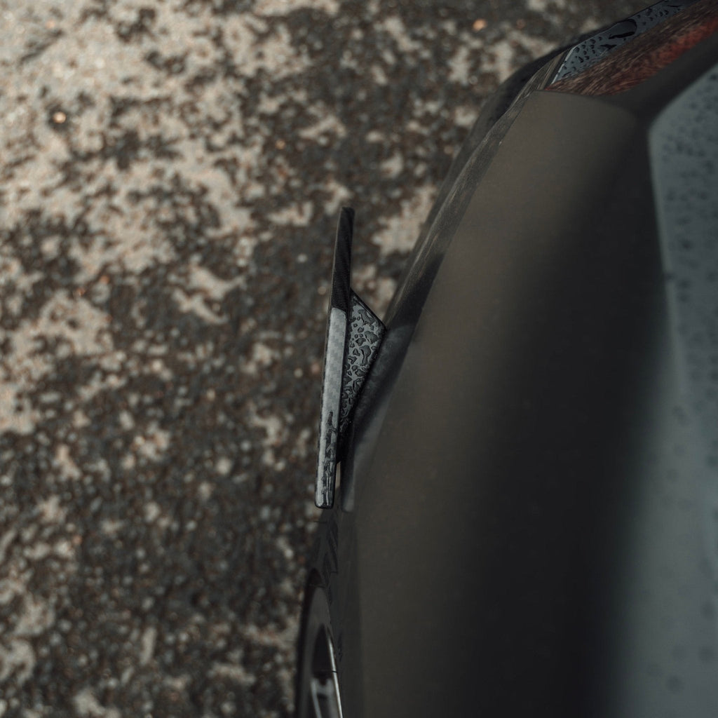 Audi R8 4S Facelift LCI Pre-Preg Carbon Fibre Rear Bumper Canards by FORM (2021-2024) - AUTOID® - Bumper Inserts & Trim - FORM Industries
