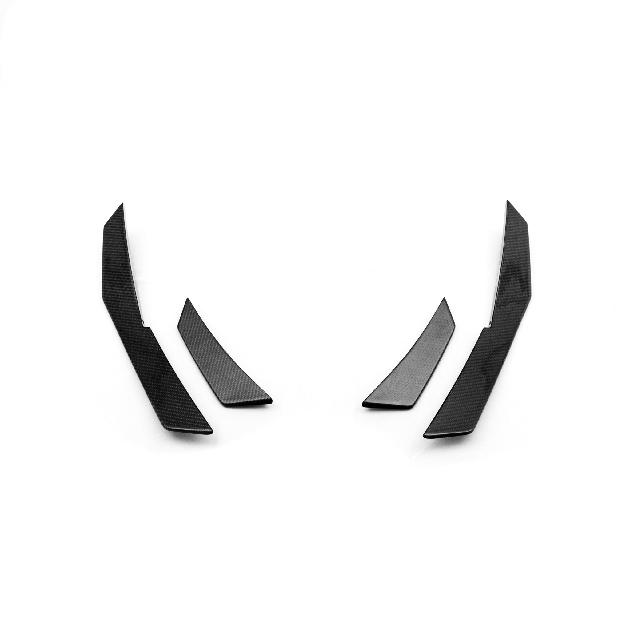 Audi R8 4S Facelift Pre-LCI Pre-Preg Carbon Fibre Front Bumper Canards by FORM (2015-2020) - AUTOID® - Bumper Inserts & Trim - FORM Industries