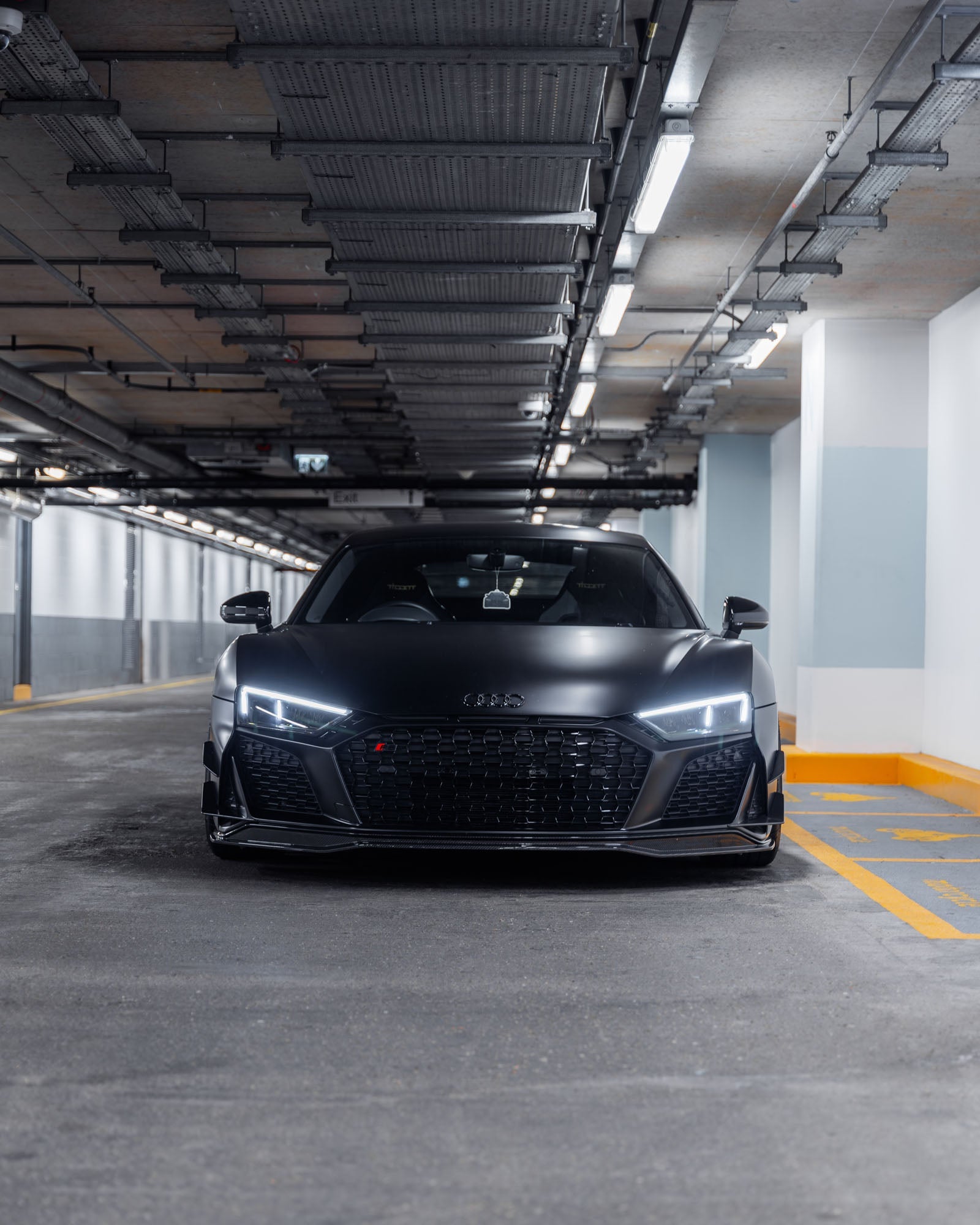 Audi R8 4S Facelift Pre - Preg Carbon Fibre Front Bumper Canards by TRE - AUTOID - Front Lips & Splitters - TRE