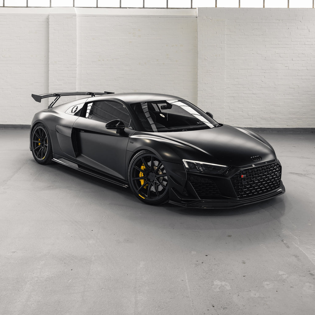 Audi R8 4S Facelift Pre - Preg Carbon Fibre Front Bumper Canards by TRE - AUTOID - Front Lips & Splitters - TRE