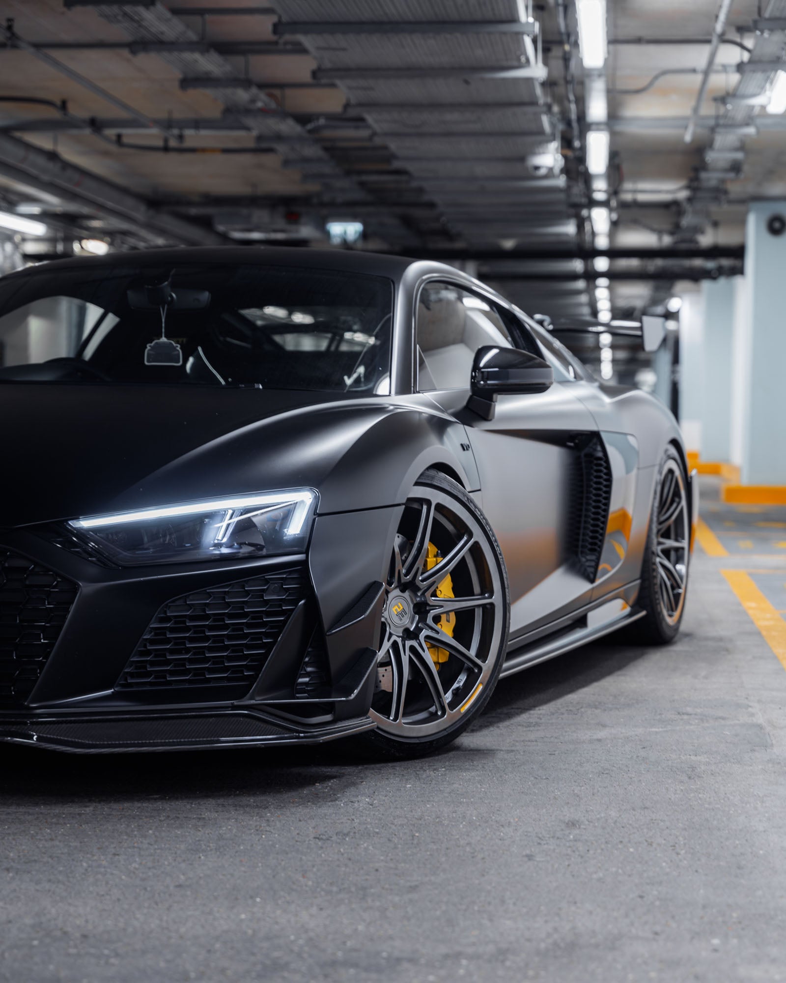 Audi R8 4S Facelift Pre - Preg Carbon Fibre Front Bumper Canards by TRE - AUTOID - Front Lips & Splitters - TRE