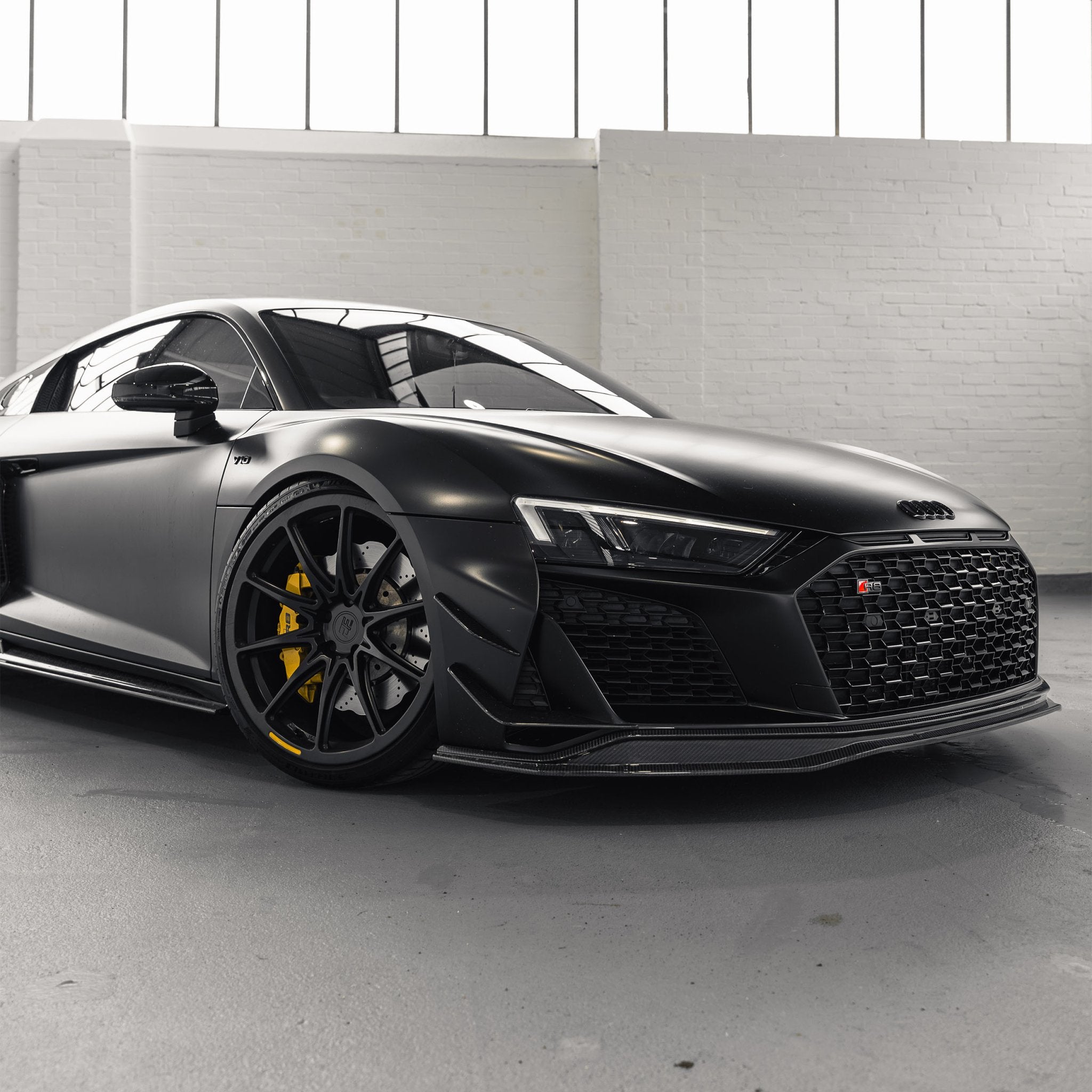 Audi R8 4S Facelift Pre - Preg Carbon Fibre Front Bumper Canards by TRE - AUTOID - Front Lips & Splitters - TRE