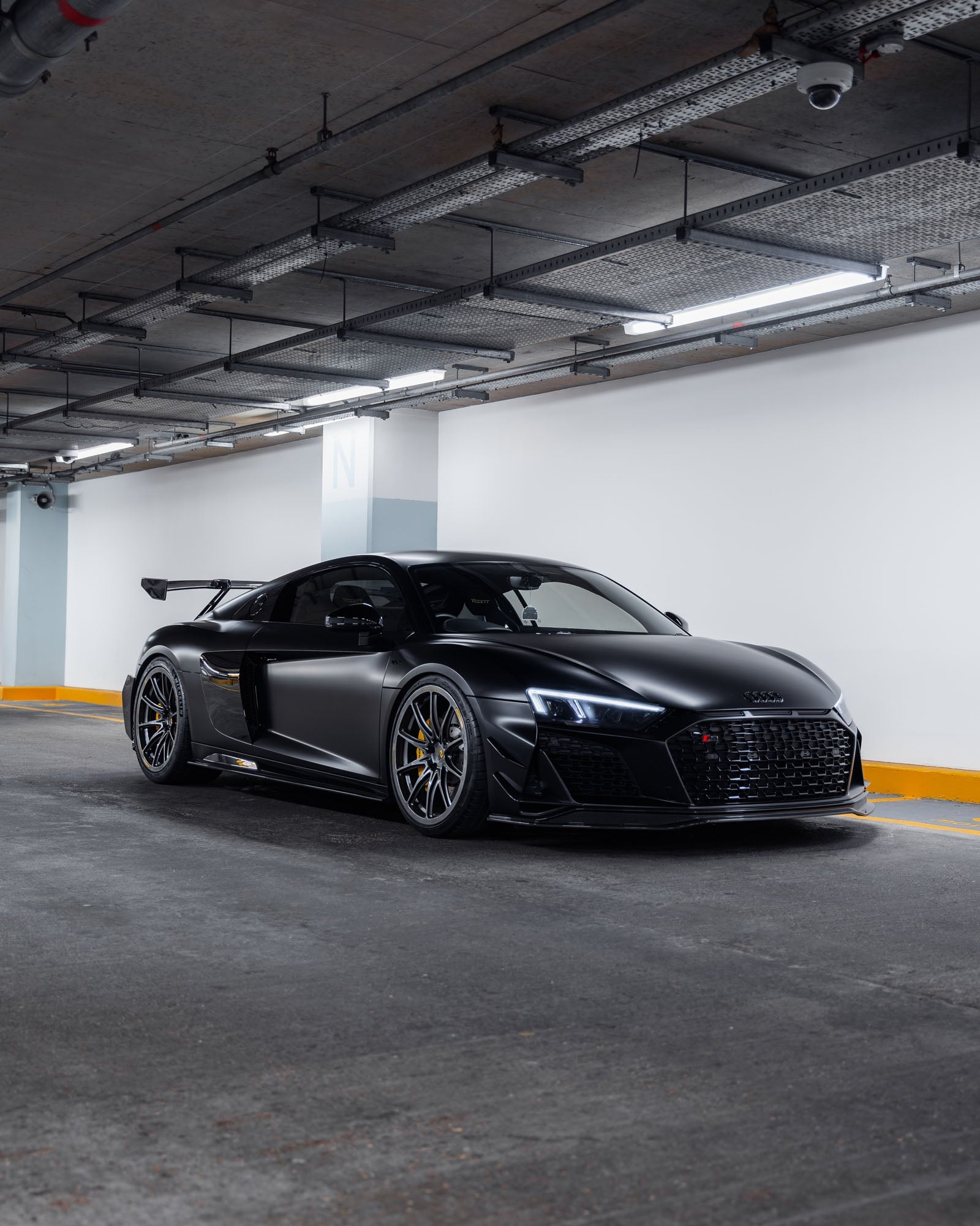 Audi R8 4S Facelift Pre - Preg Carbon Fibre Front Bumper Canards by TRE - AUTOID - Front Lips & Splitters - TRE