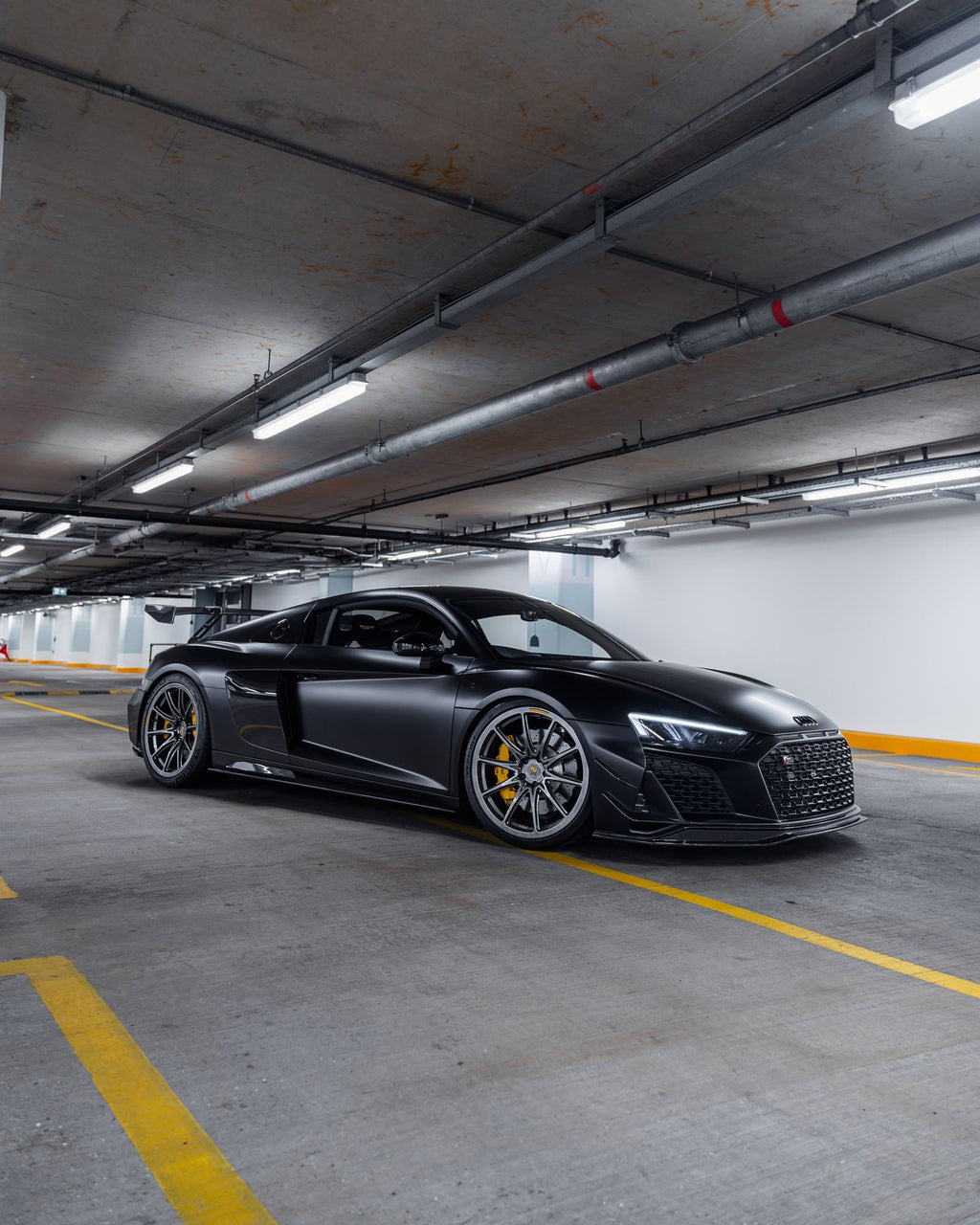 Audi R8 4S Facelift Pre-Preg Carbon Fibre Front Splitter by FORM - AUTOID® - Front Lips & Splitters - FORM Industries