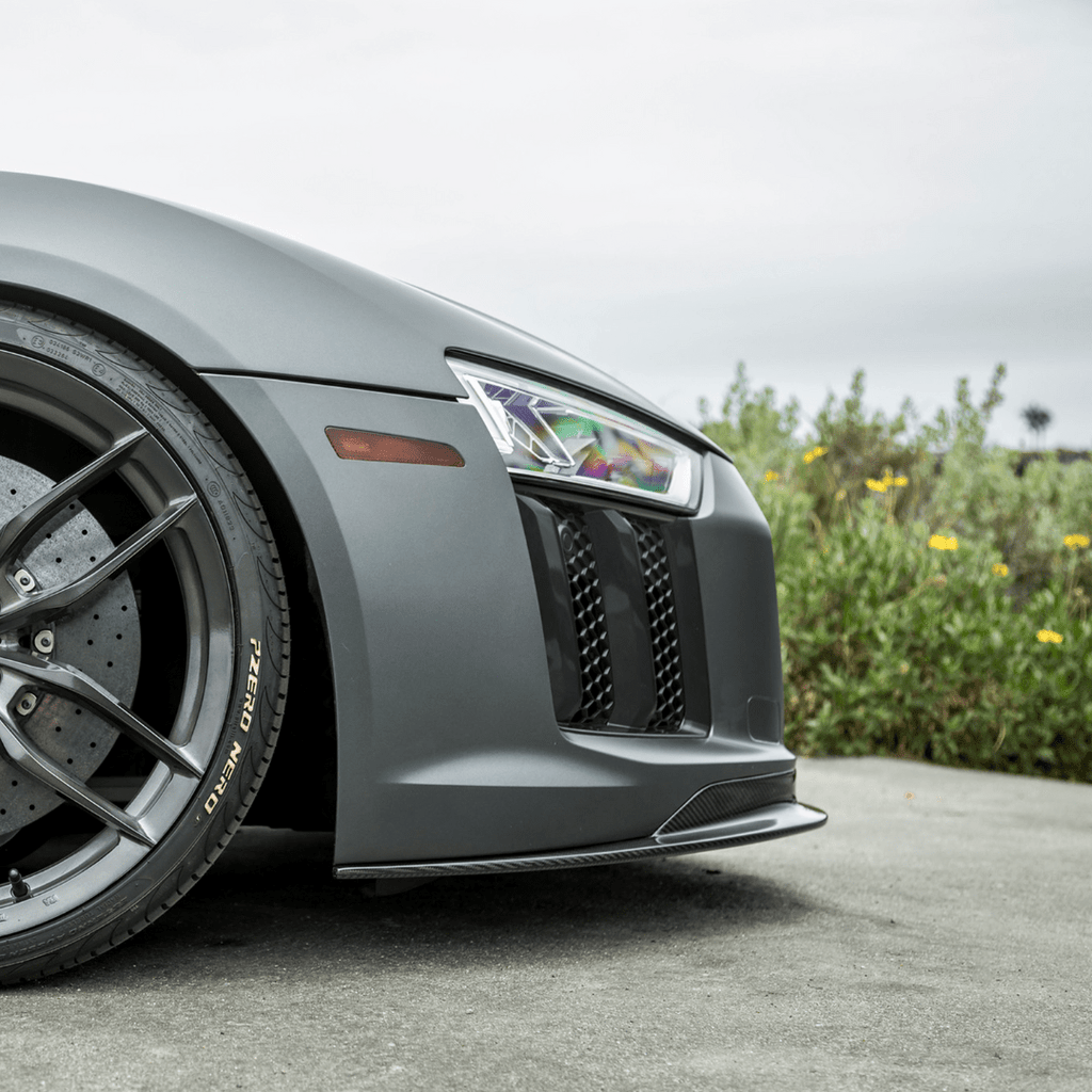 Audi R8 Carbon Fiber Front Spoiler by Vorsteiner - AUTOID - Front Lips & Splitters - Vorsteiner