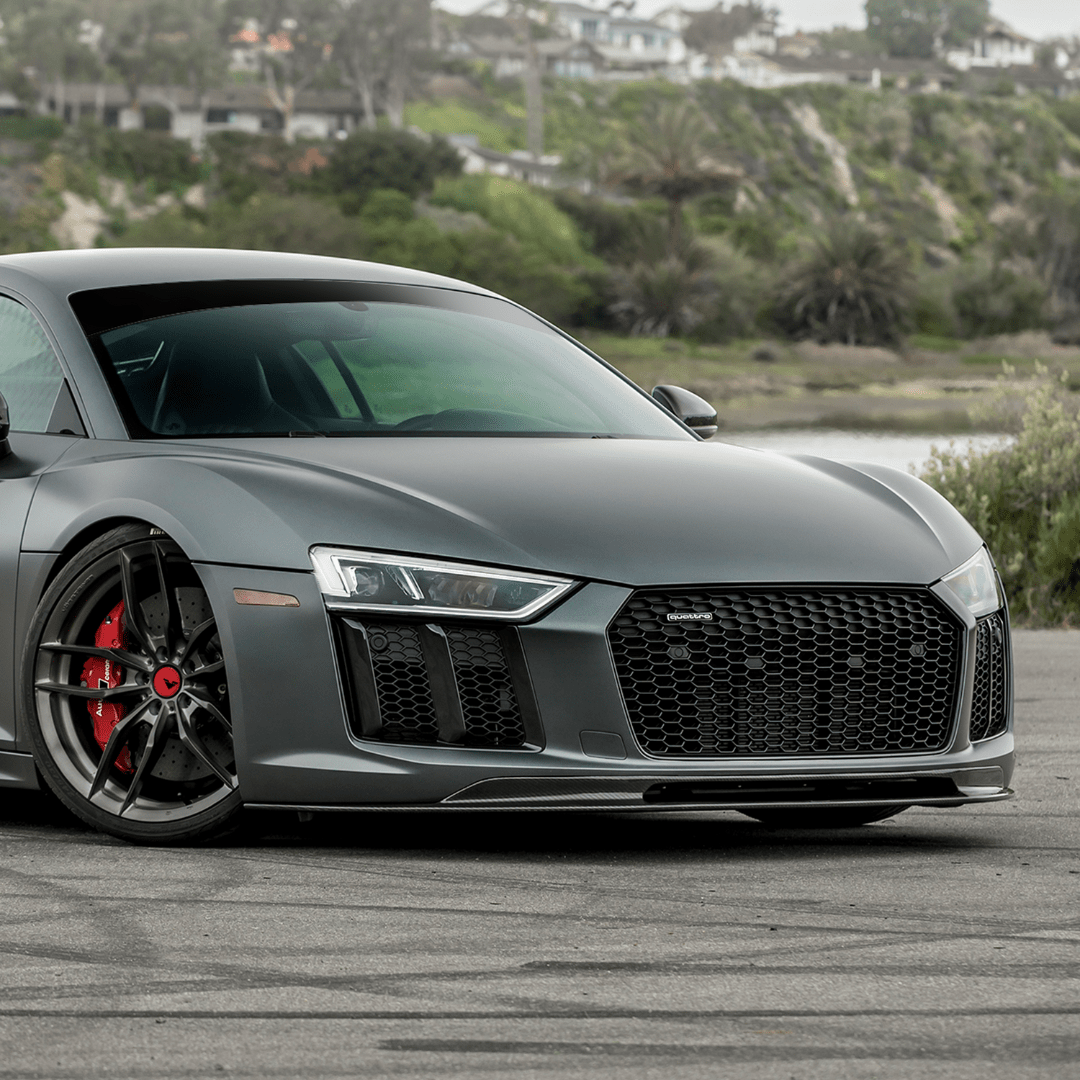Audi R8 Carbon Fiber Front Spoiler by Vorsteiner - AUTOID - Front Lips & Splitters - Vorsteiner