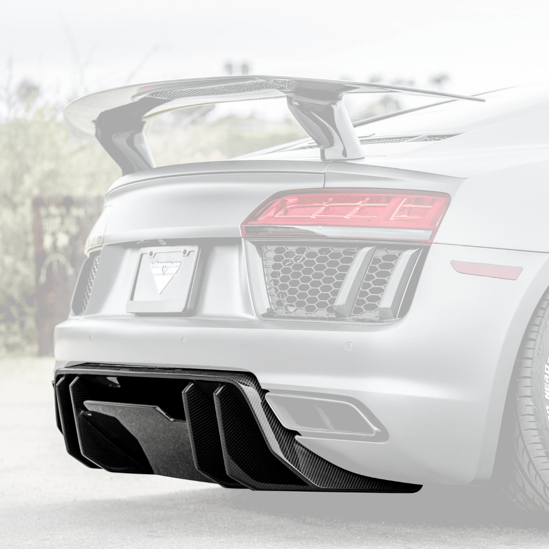 Audi R8 Carbon Fiber Rear Diffuser by Vorsteiner - AUTOID® - Rear Diffusers - Vorsteiner