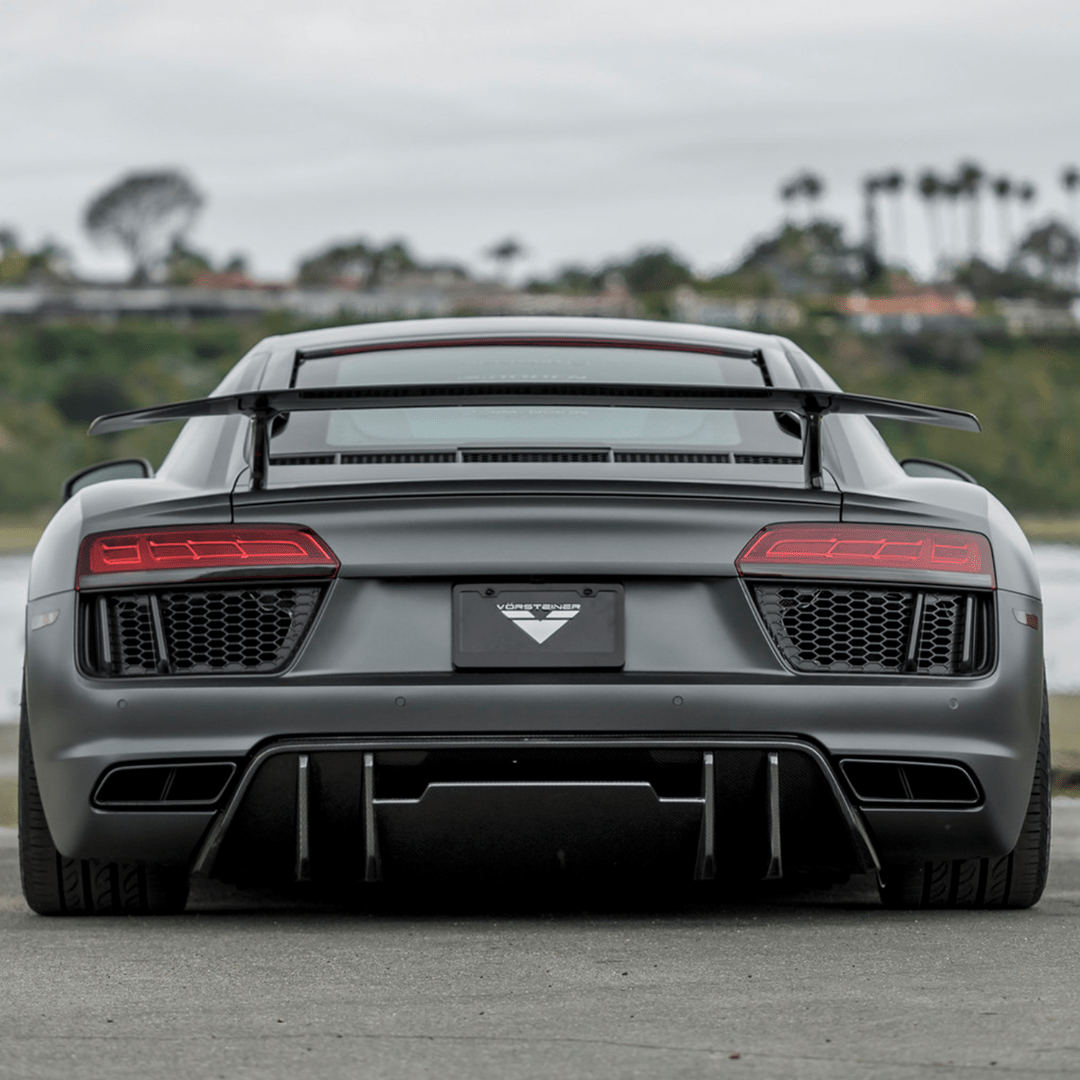 Audi R8 Carbon Fiber Rear Diffuser by Vorsteiner - AUTOID - Rear Diffusers - Vorsteiner