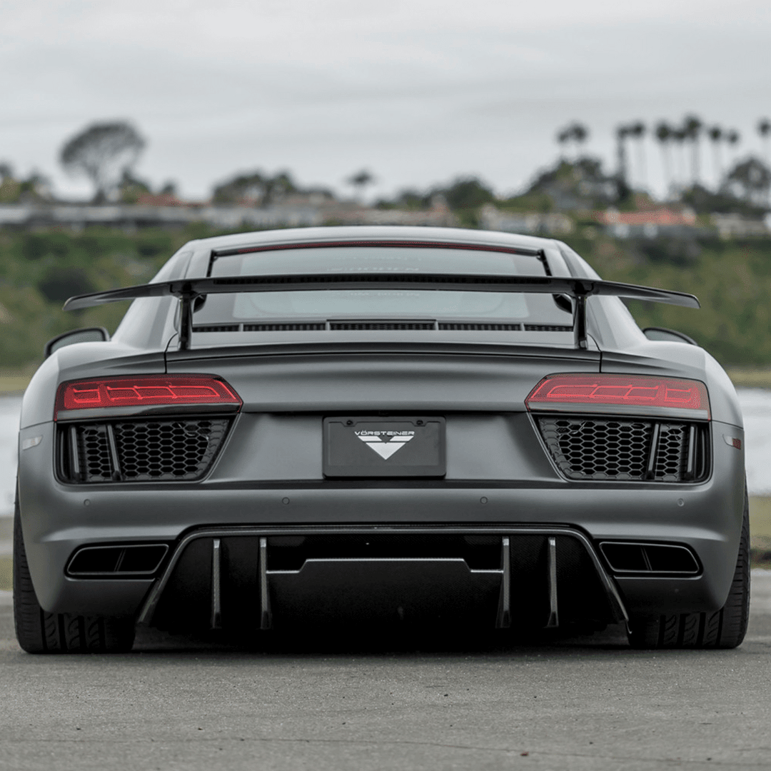Audi R8 Carbon Fiber Rear Diffuser by Vorsteiner - AUTOID® - Rear Diffusers - Vorsteiner