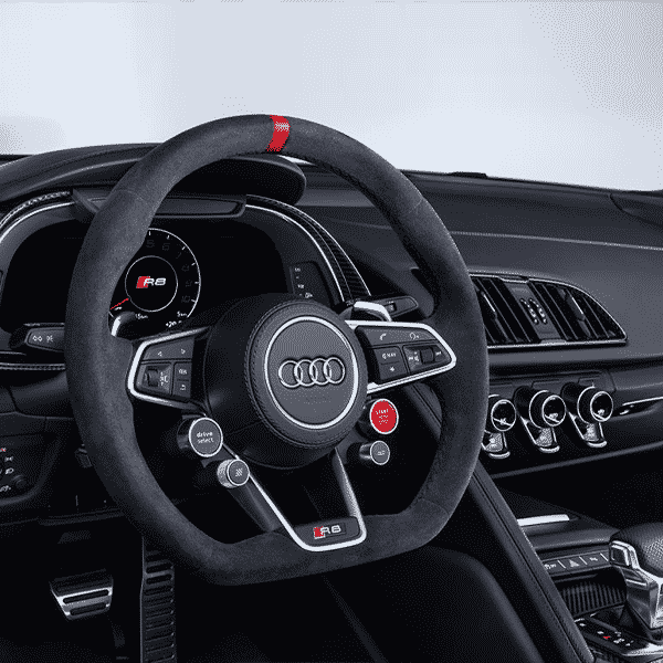 Audi R8 Gen 2 4S & Audi TT / TTRS Full Alcantara Steering Wheel by OHC (2015+) - AUTOID® - Steering Wheels - OHC