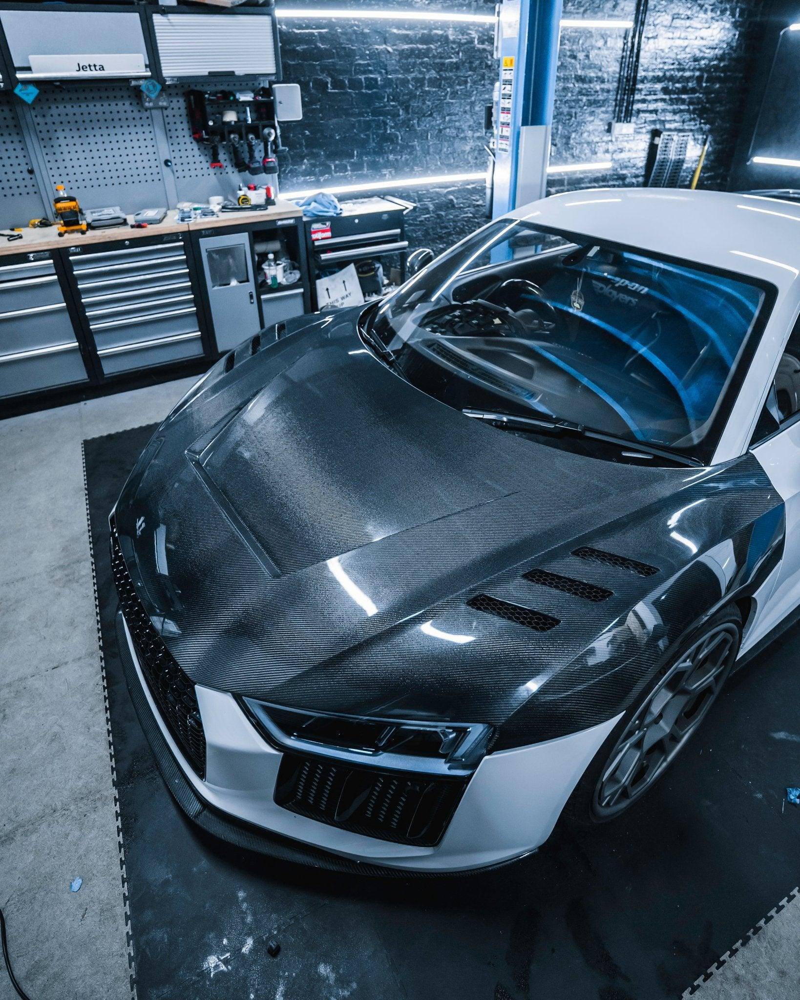 Audi R8 Gen 2 4S Carbon Fibre Competition Front Bonnet - AUTOID - Front Hood - Essentials